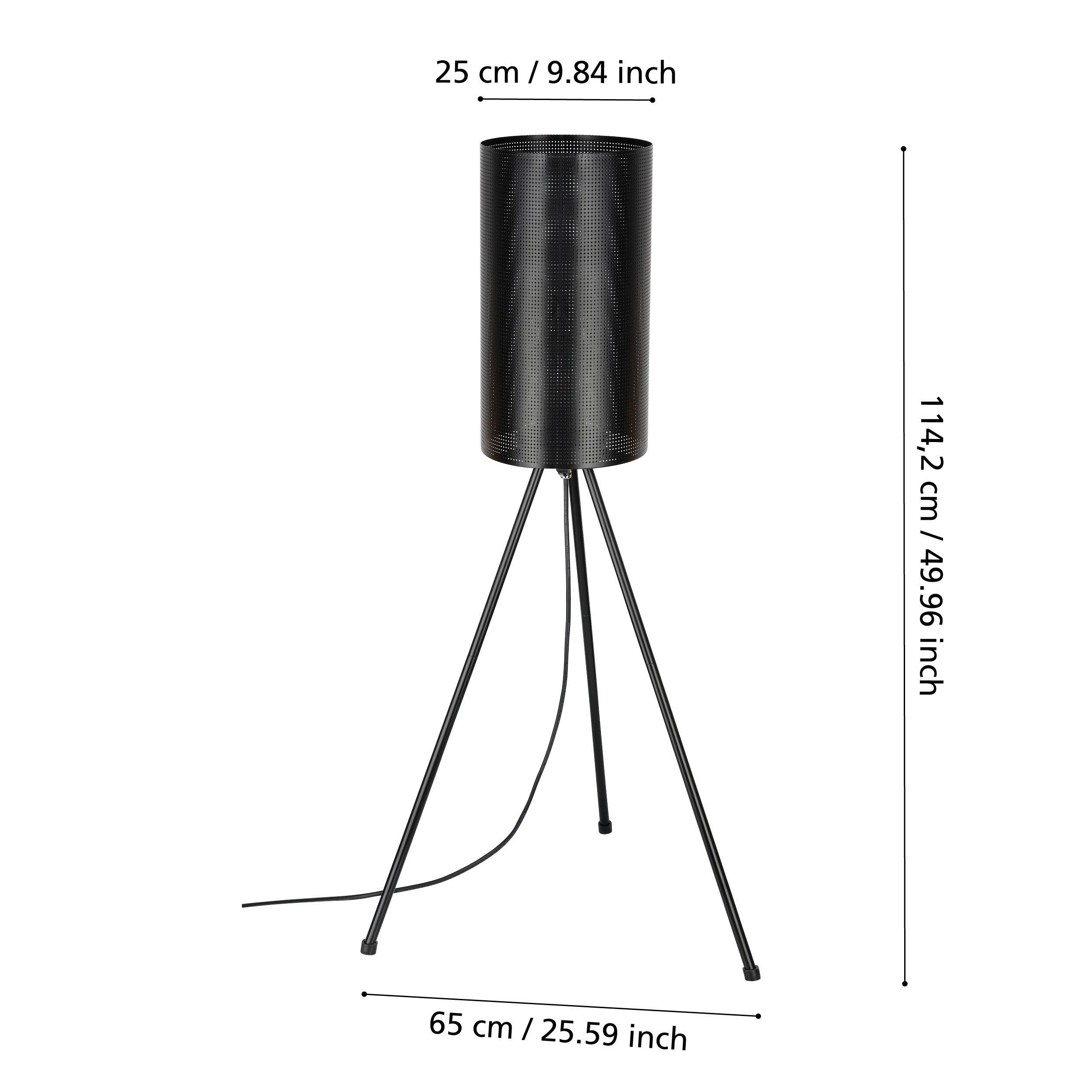 Lampe de table extérieure métal noir LADUNARA E27 1X40W