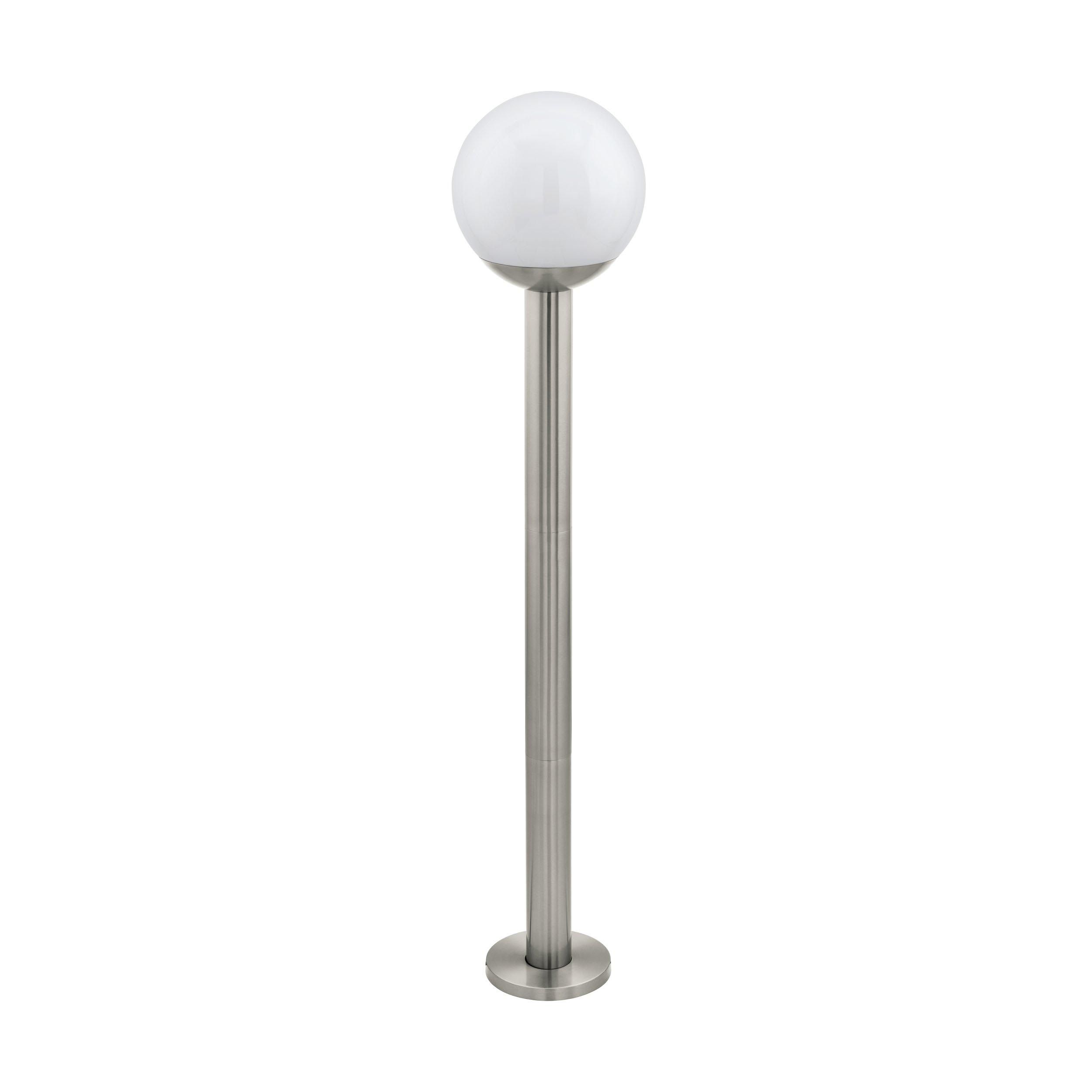 Lampadaire extérieur métal nickel NISIA-Z H98CM E27 1X9W