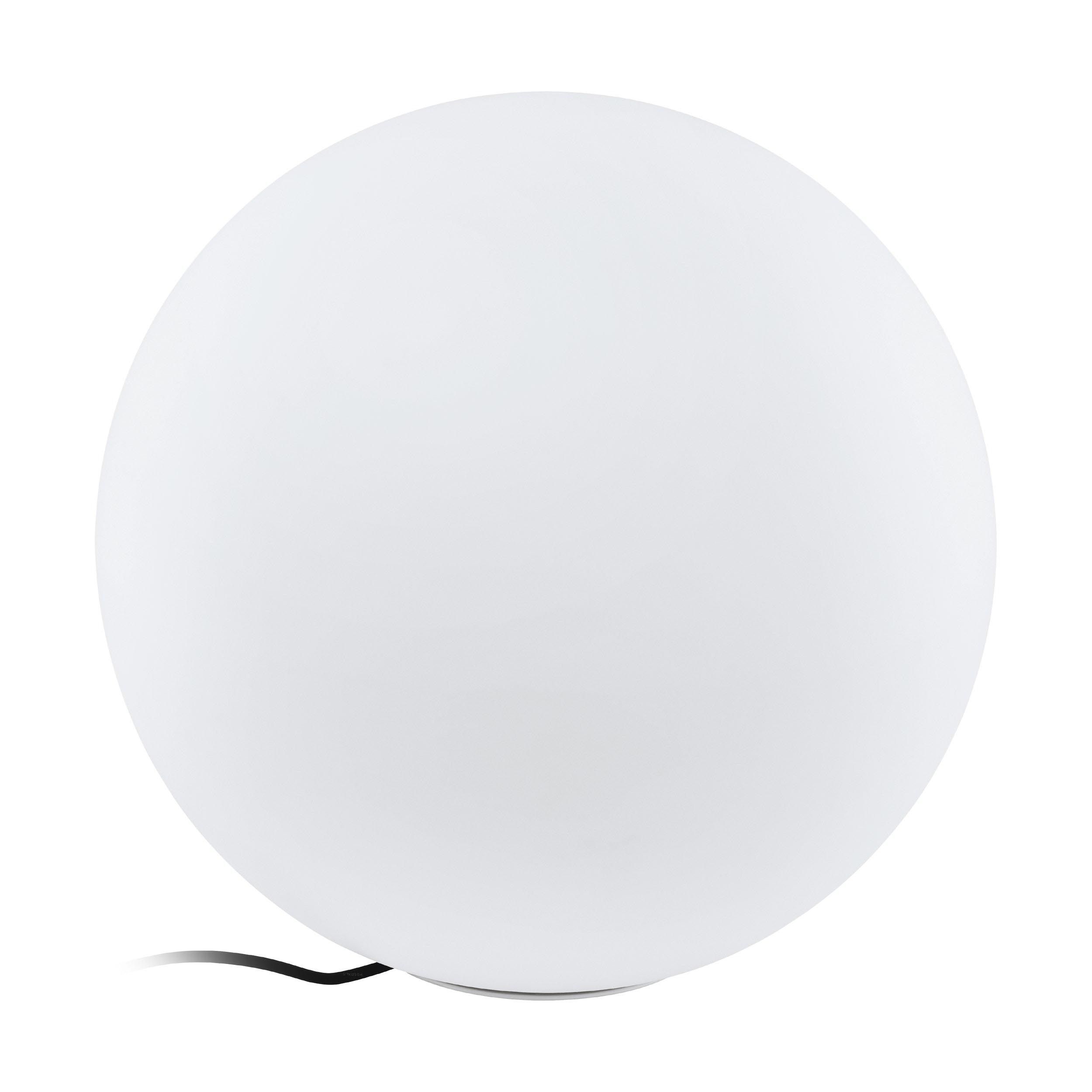 Objet lumineux extérieur plastique blanc MONTEROLO-Z D50CM E27 1X9W