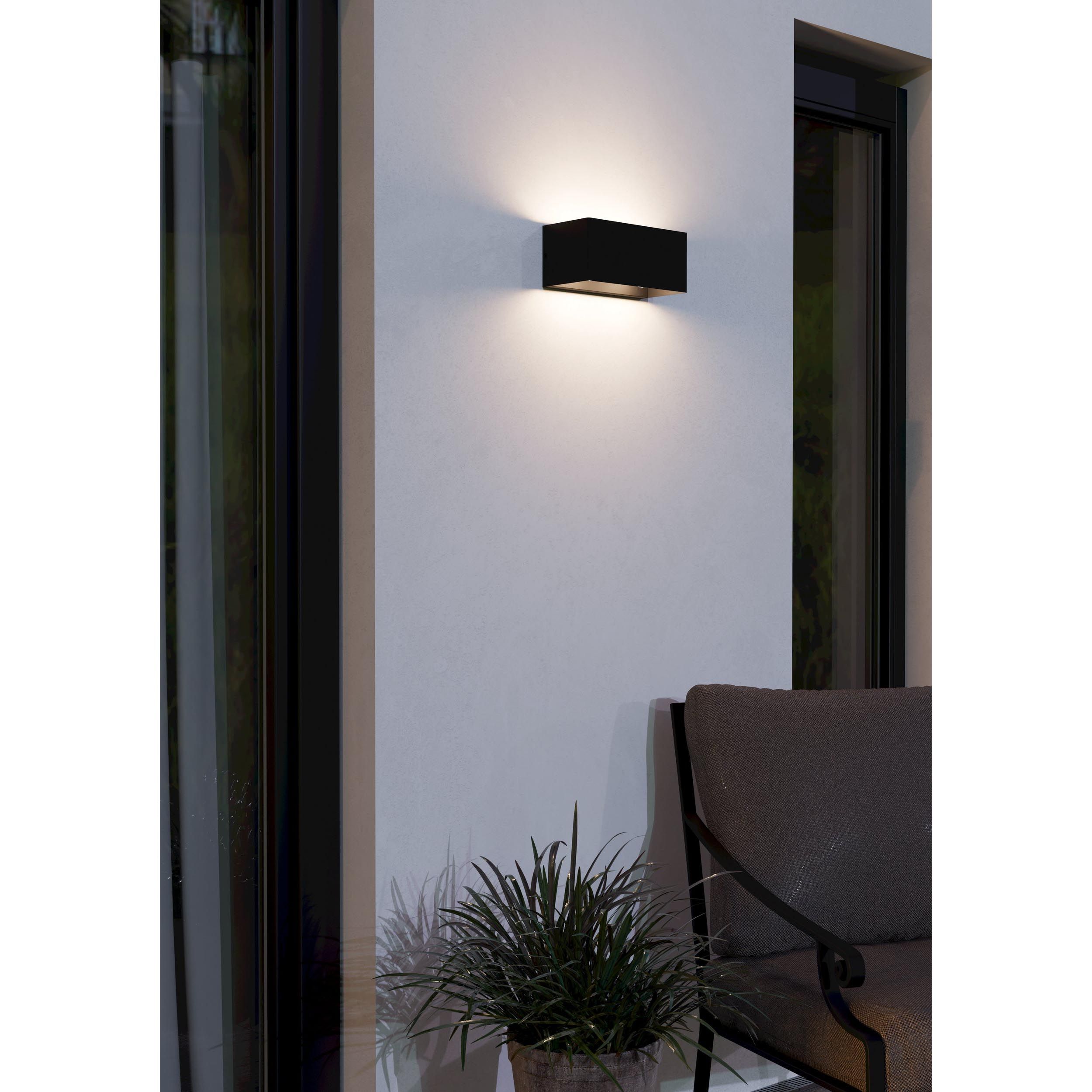 Applique extérieure métal noir LESMO LED INT 4X2,8W