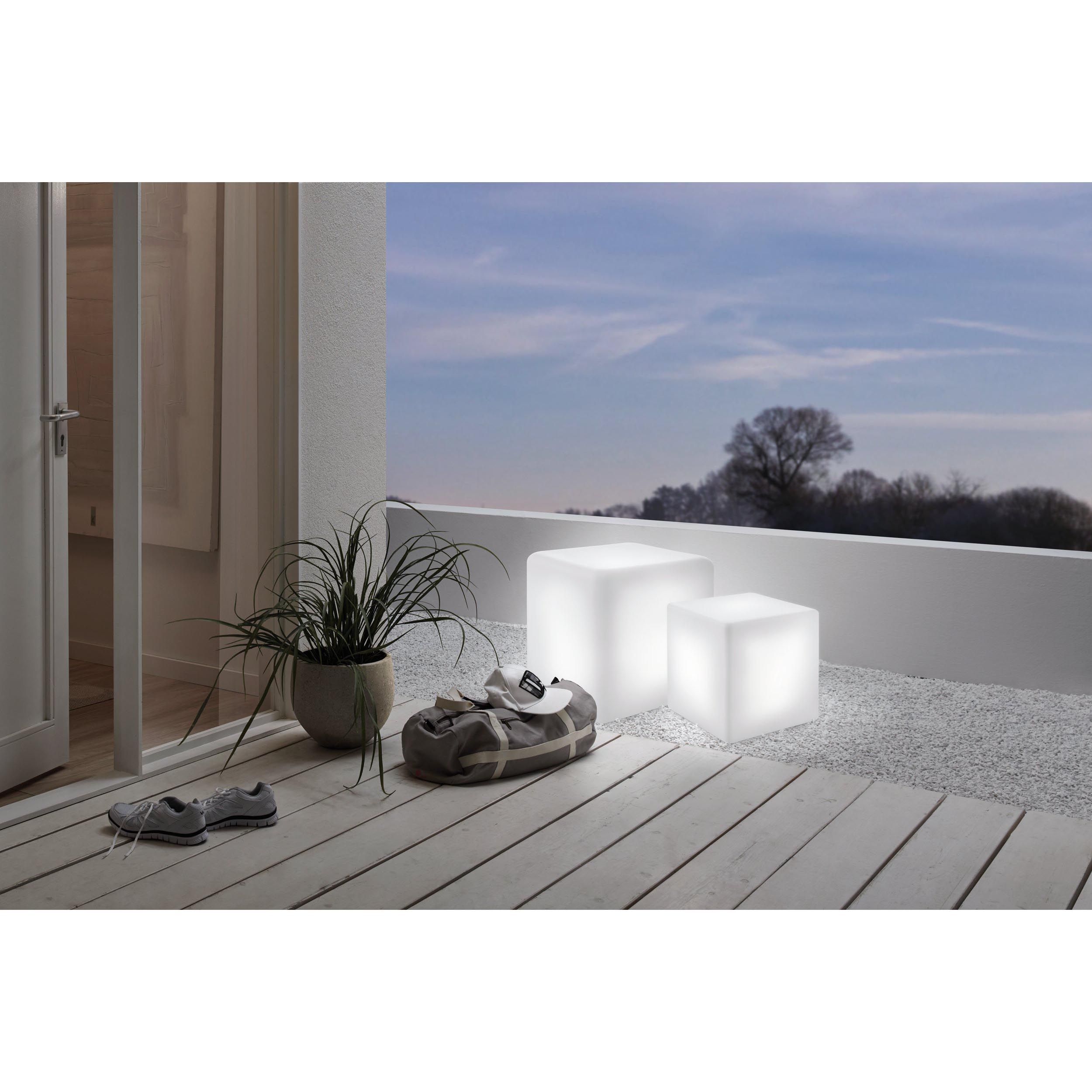 Objet lumineux extérieur plastique blanc BOTTONA D30CM E27 1X15W