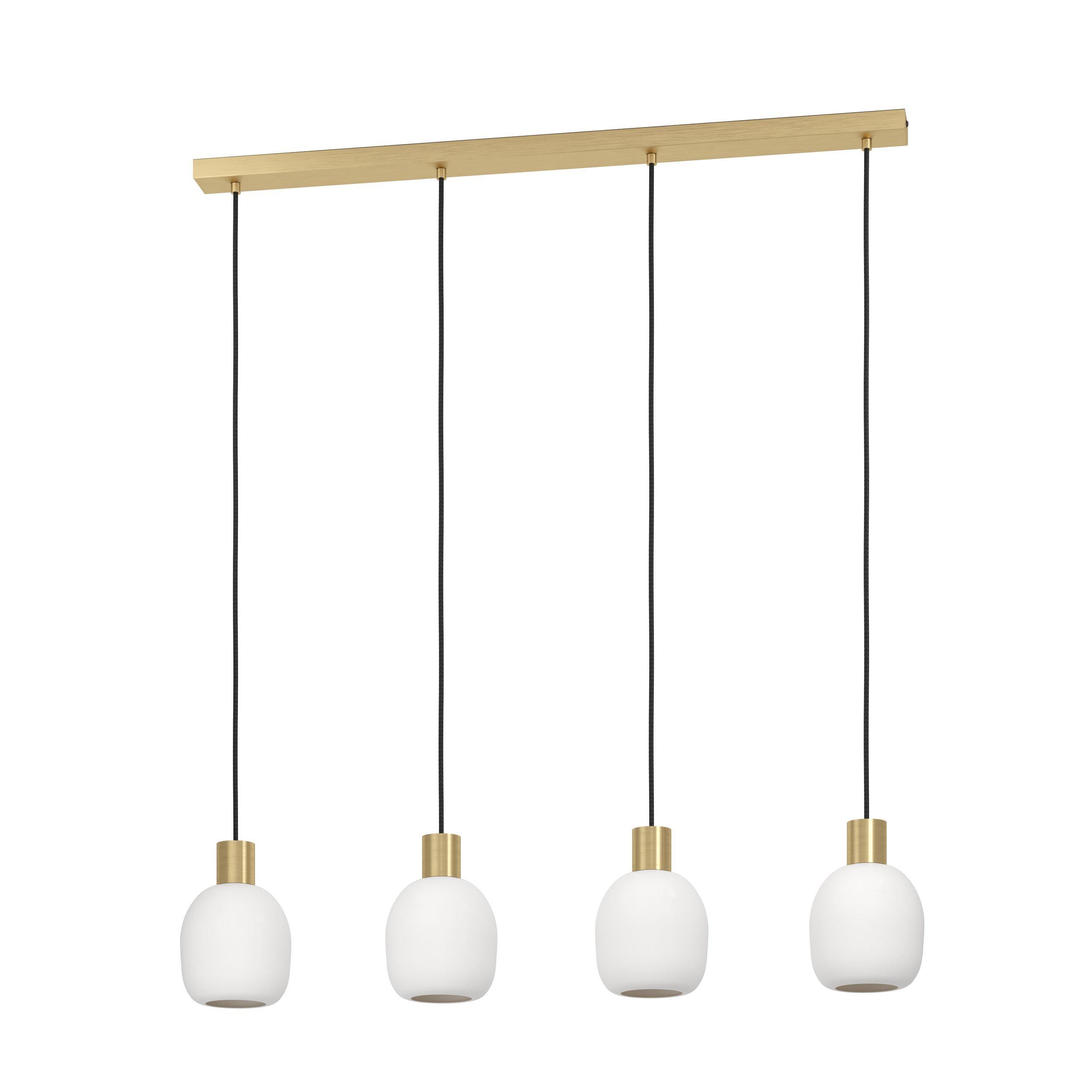 Suspension verre blanc MANZANARES E27 4X40W