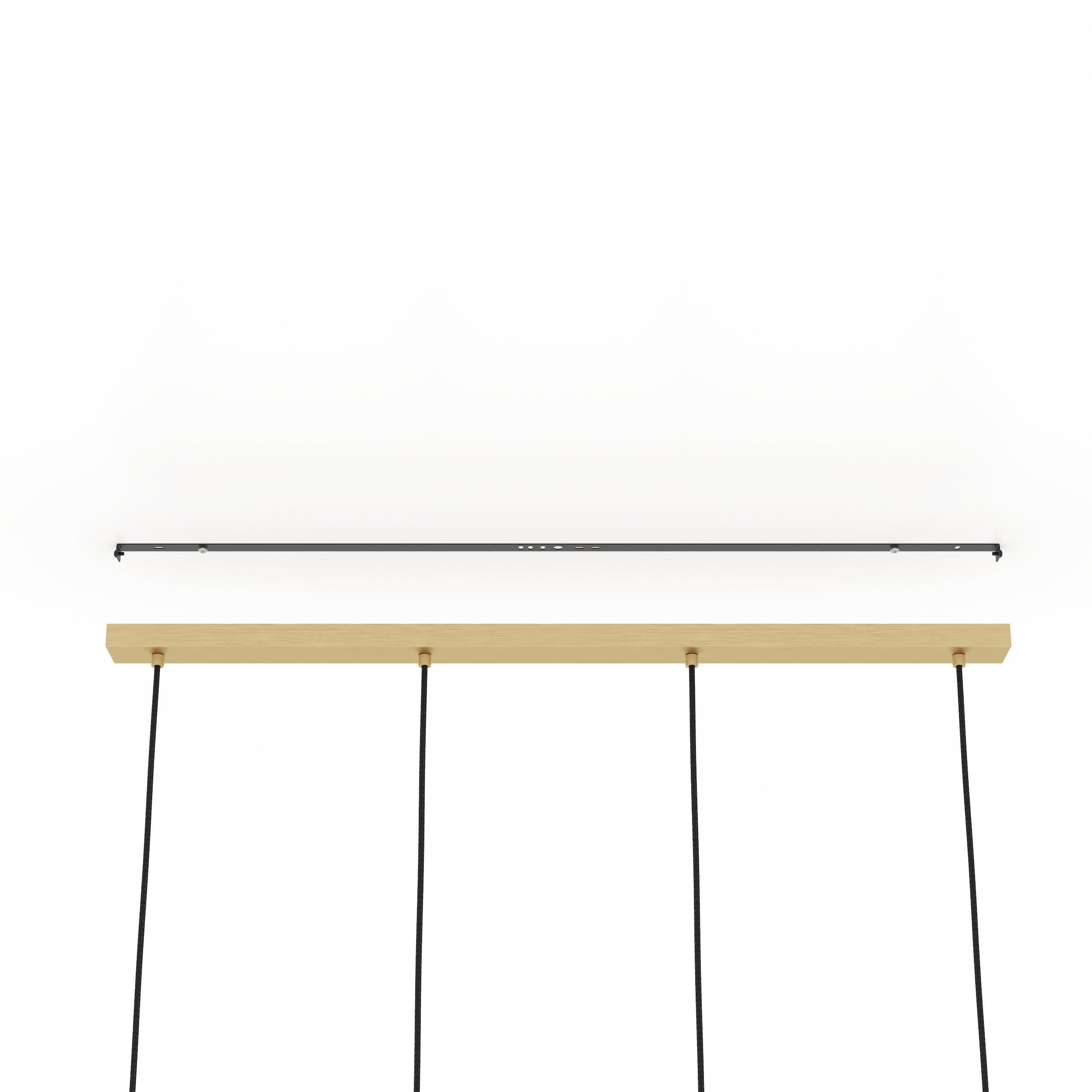 Suspension verre blanc MANZANARES E27 4X40W