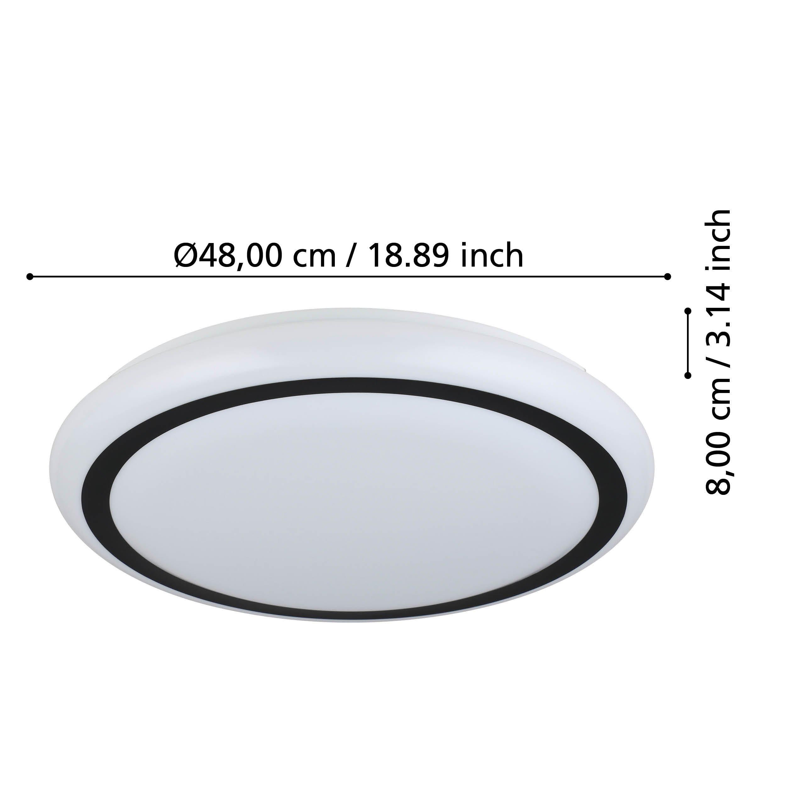 Plafonnier plastique blanc CAPASSO LED INT 4X19,5W