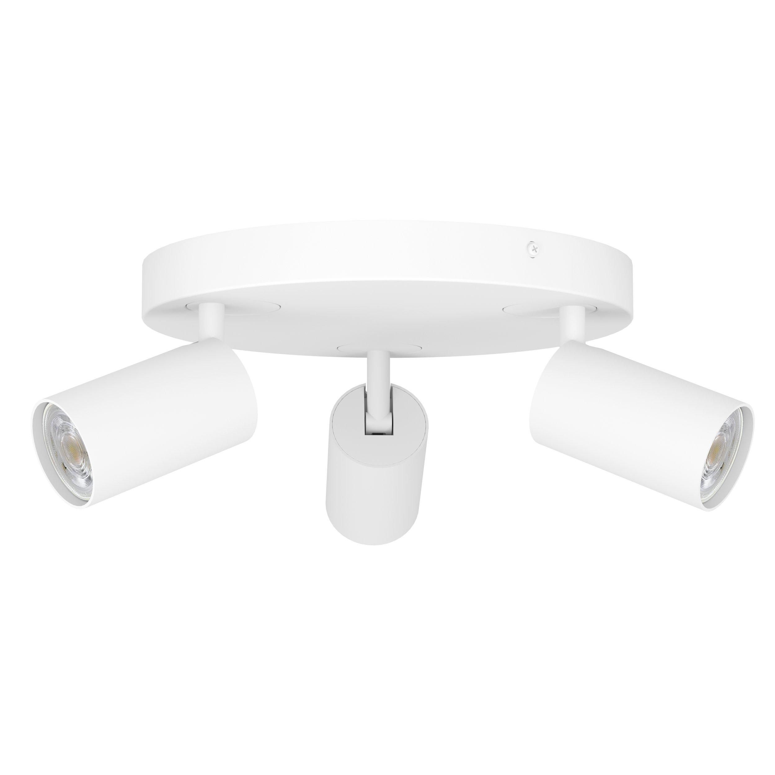 Spot de plafond réglette/plaf métal blanc TELIMBELA-Z GU10 3X4,9W