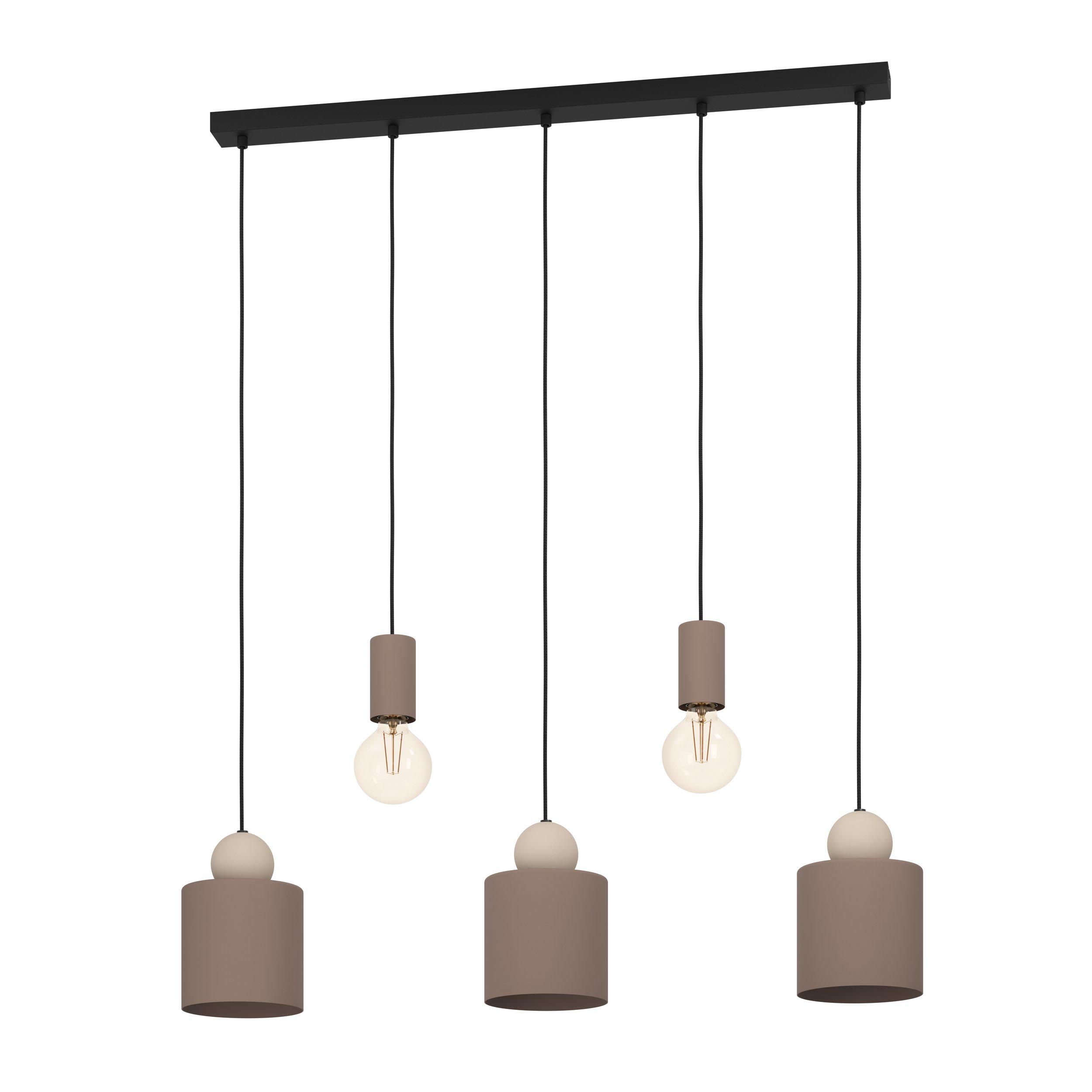 Suspension métal marron GAZZOLA E27 5X40W