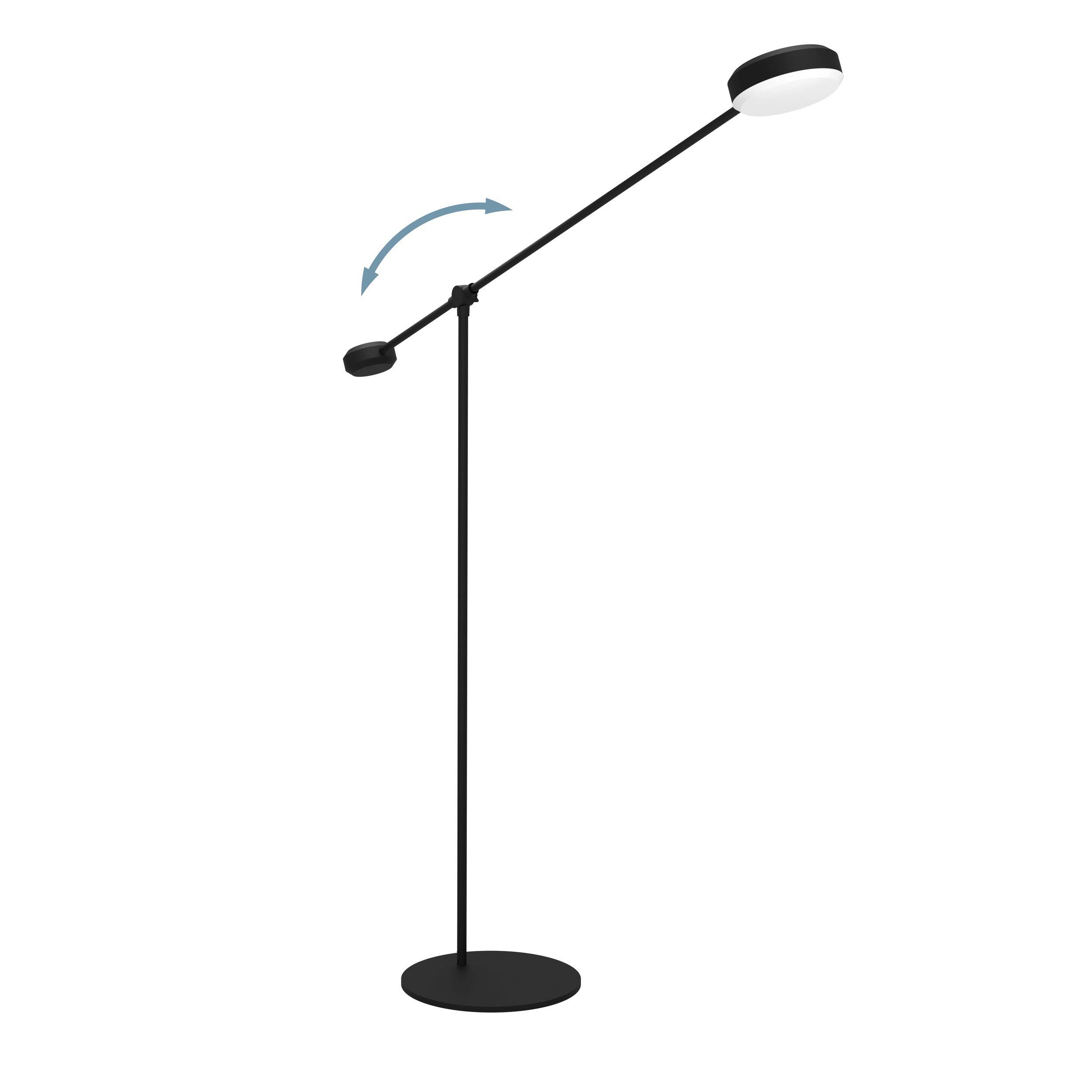 Lampadaire métal noir CLAVELLINA LED INT 24W