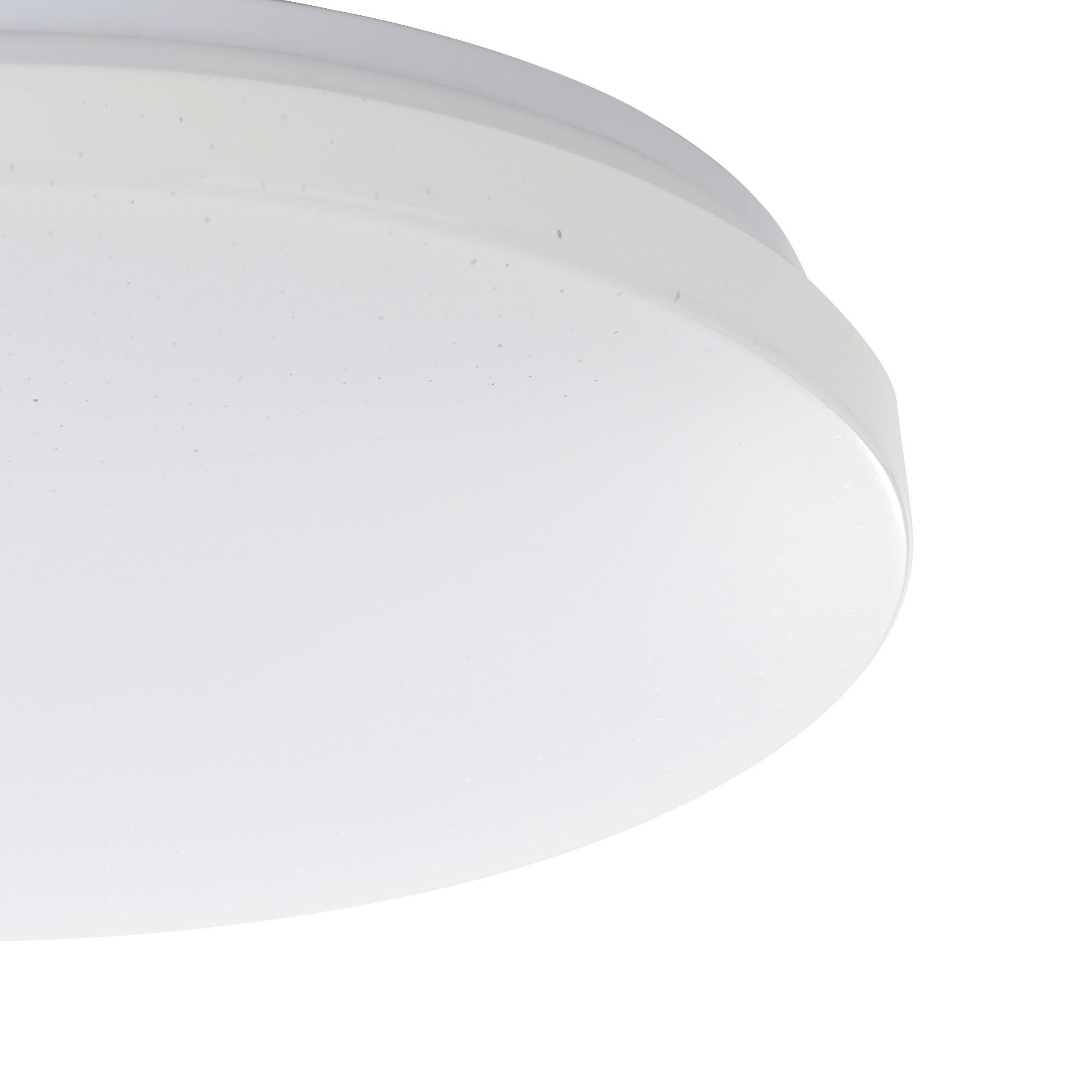 Plafonnier en plastique blanc FRANIA-S D31CM led intégrée18W