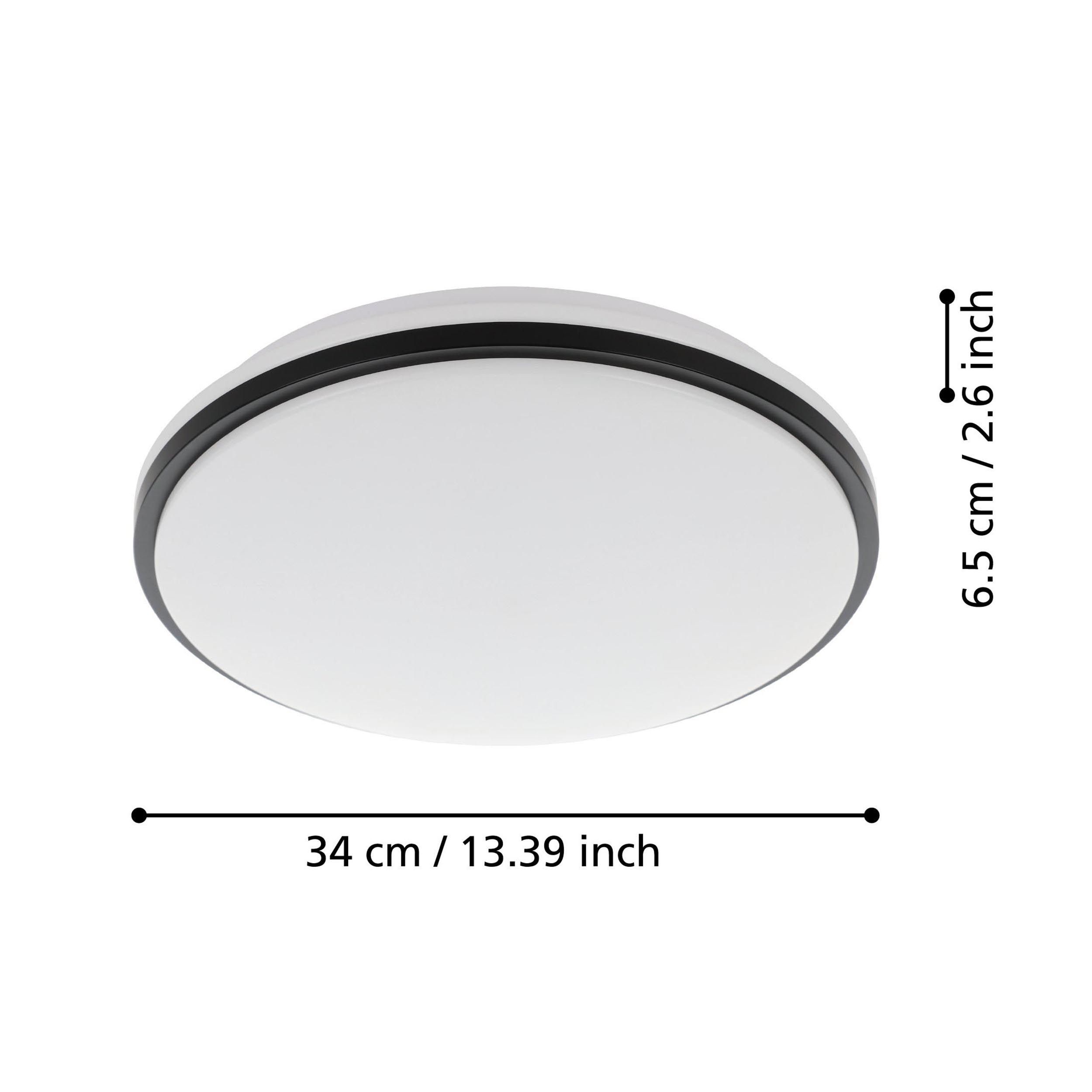 Plafonnier en plastique blanc PINETTO LED INT 15,6W