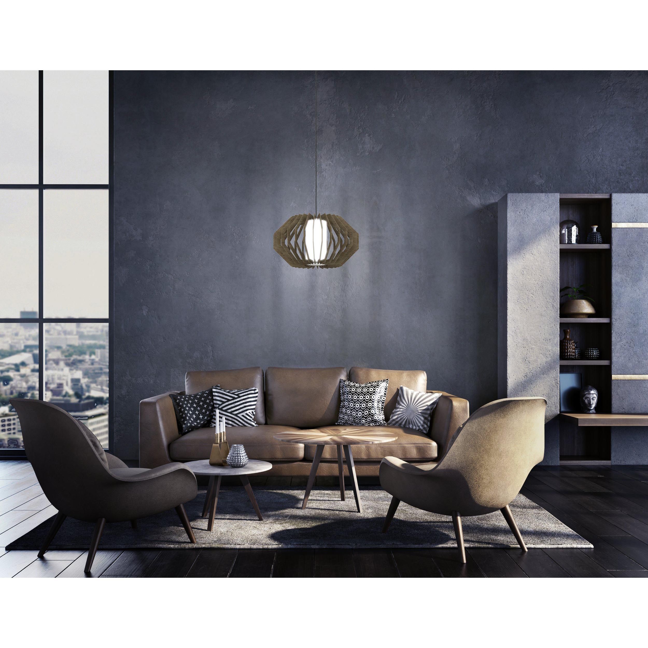 Suspension bois noir RUSTICARIA E27 1X40W