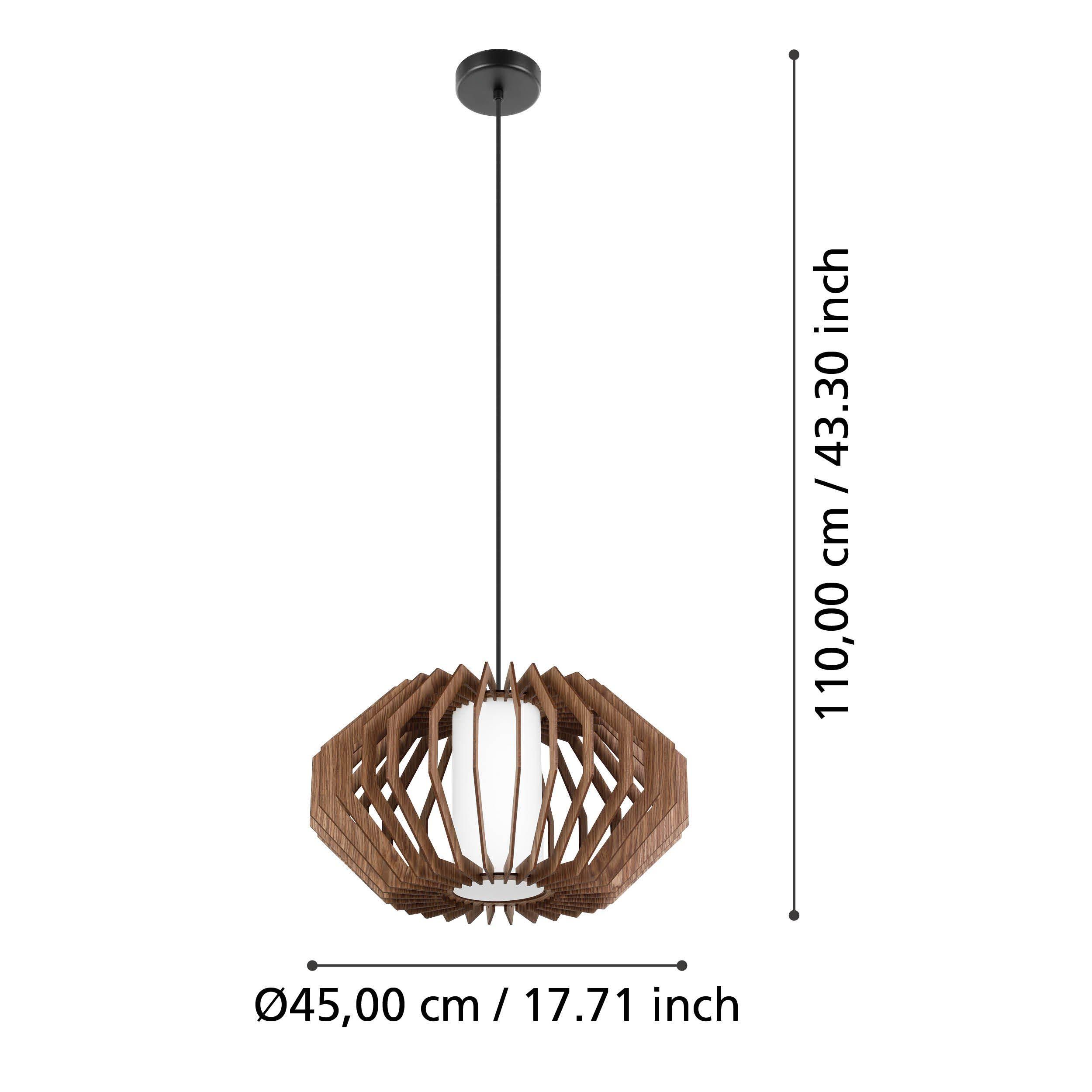 Suspension bois noir RUSTICARIA E27 1X40W