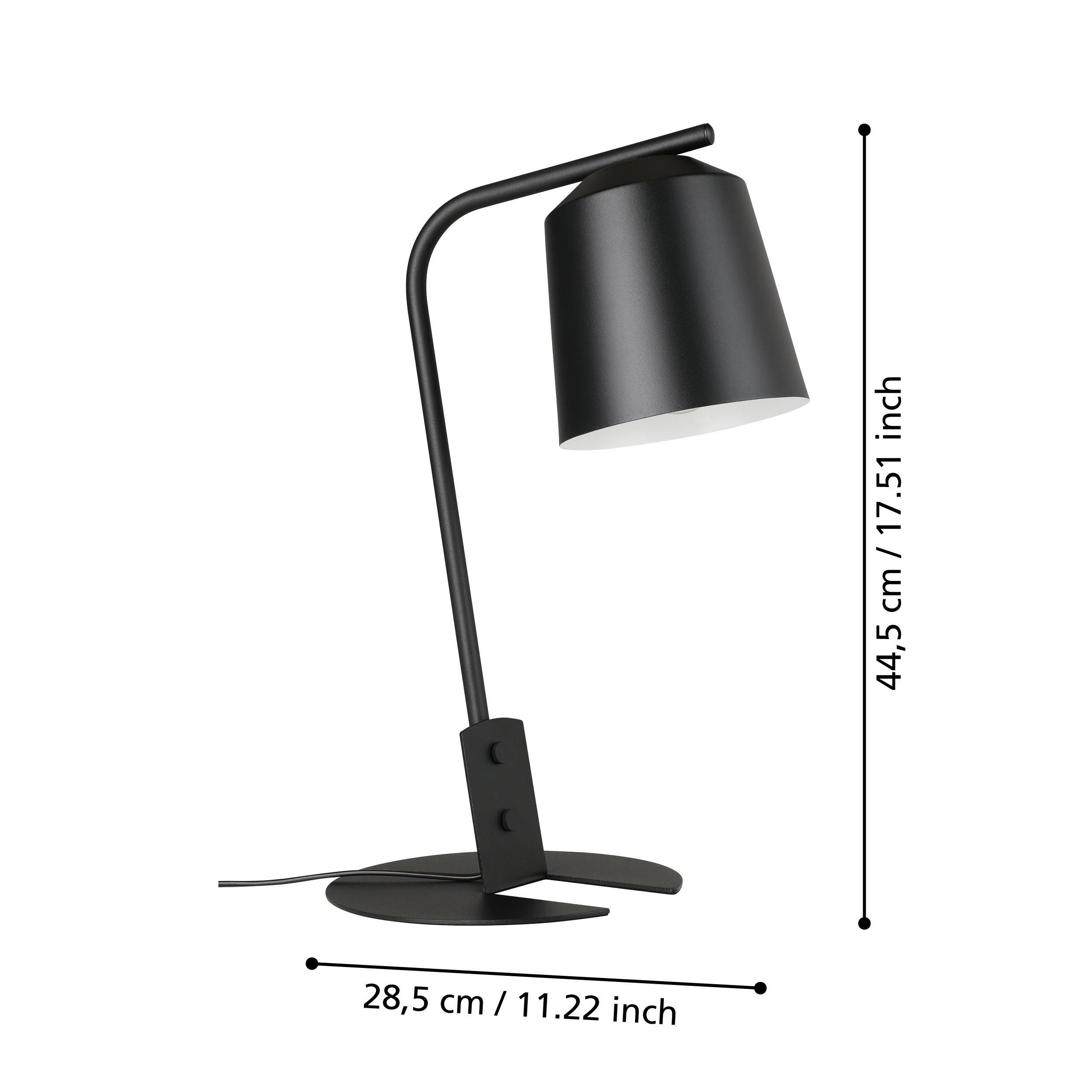 Lampe de bureau métal noir ONEDA E27 1X40W