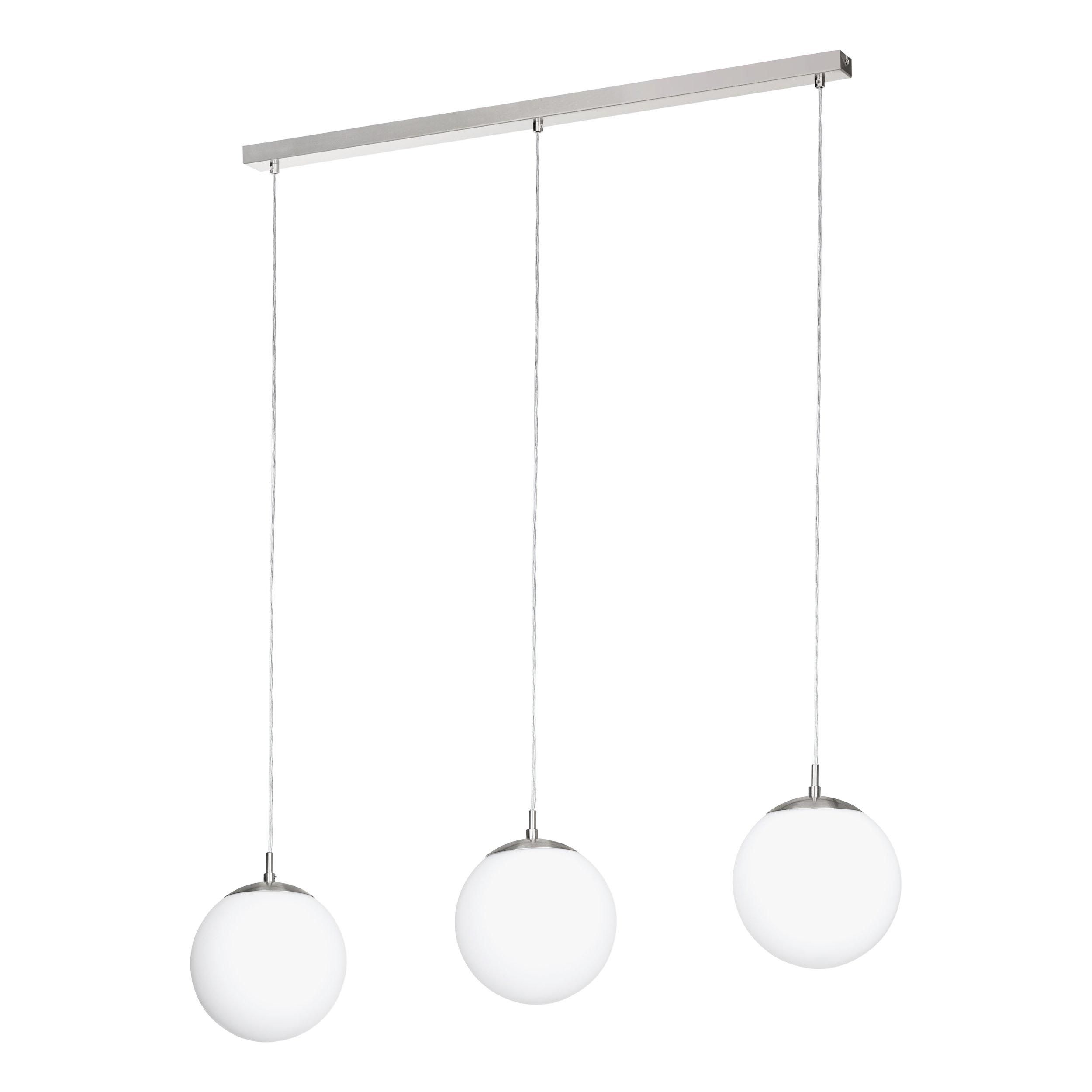 Suspension verre blanc RONDO E27 3X40W