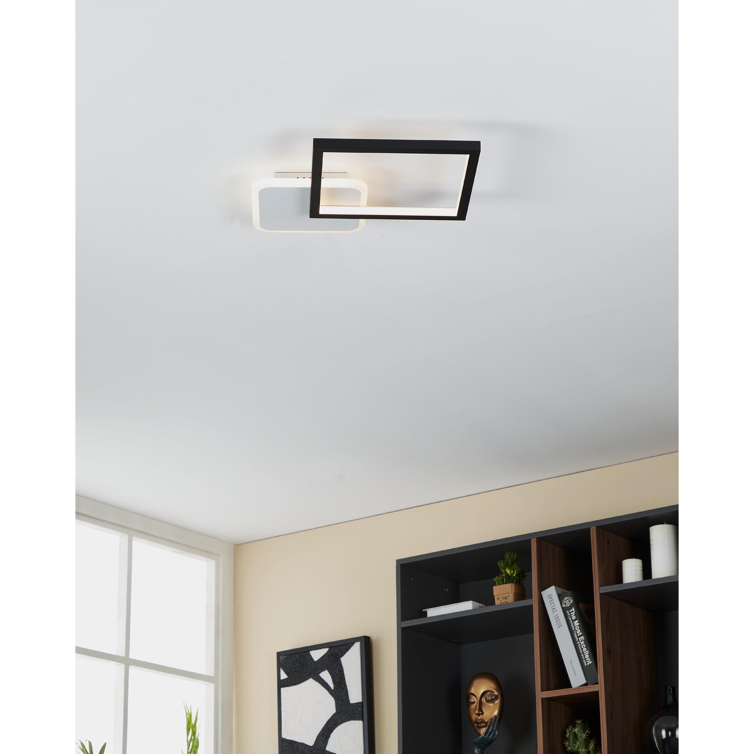 Plafonnier métal noir GAFARES LED INT 3X15W