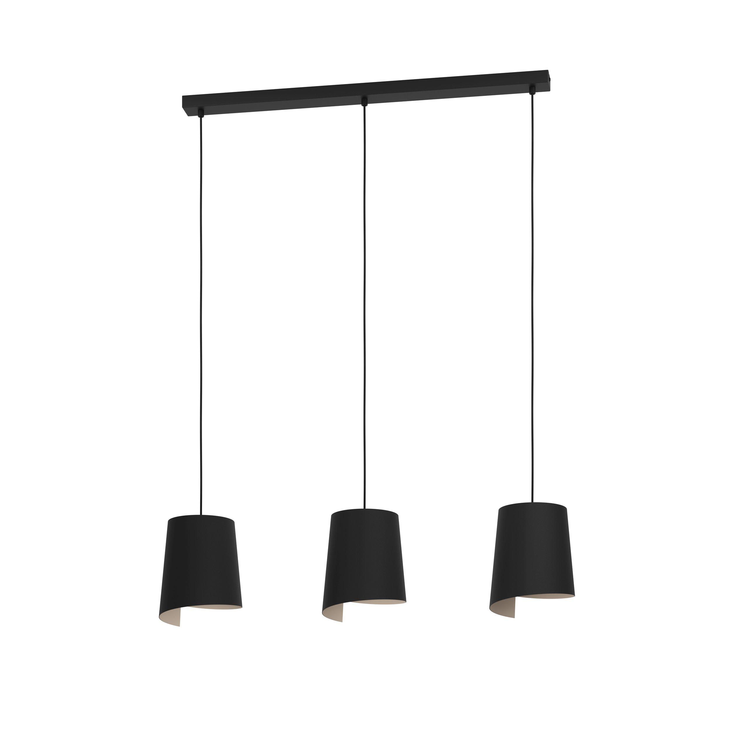 Suspension métal noir BOLIVIA E27 3X40W