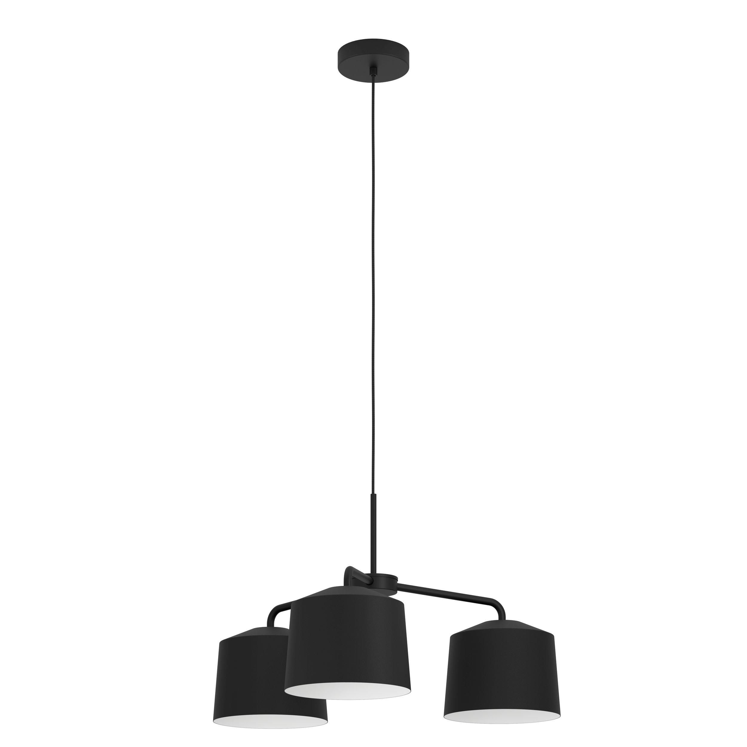 Suspension métal noir CAGUANES E27 3X40W