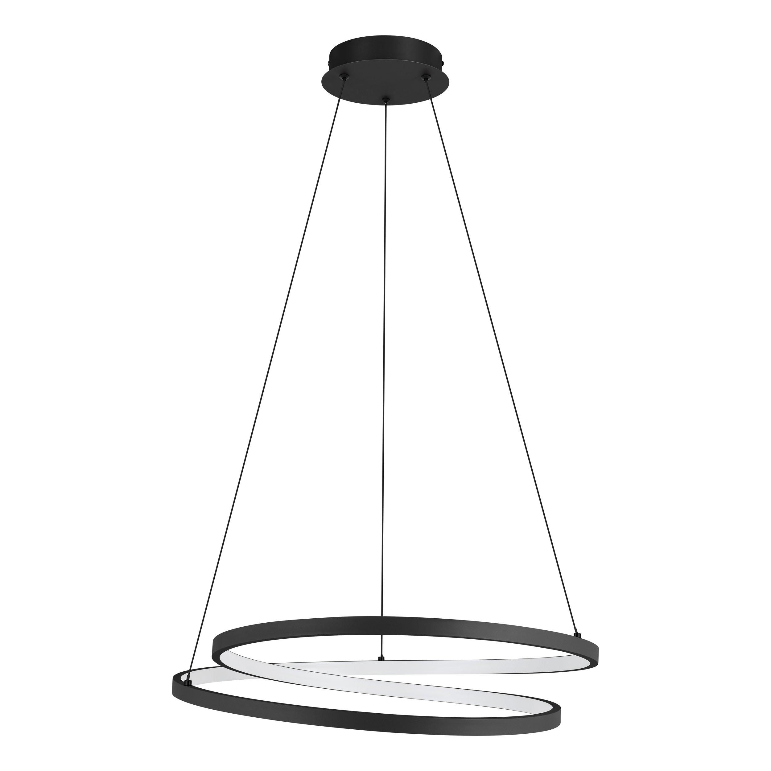 Suspension métal noir RUOTALE LED INT 4X36W