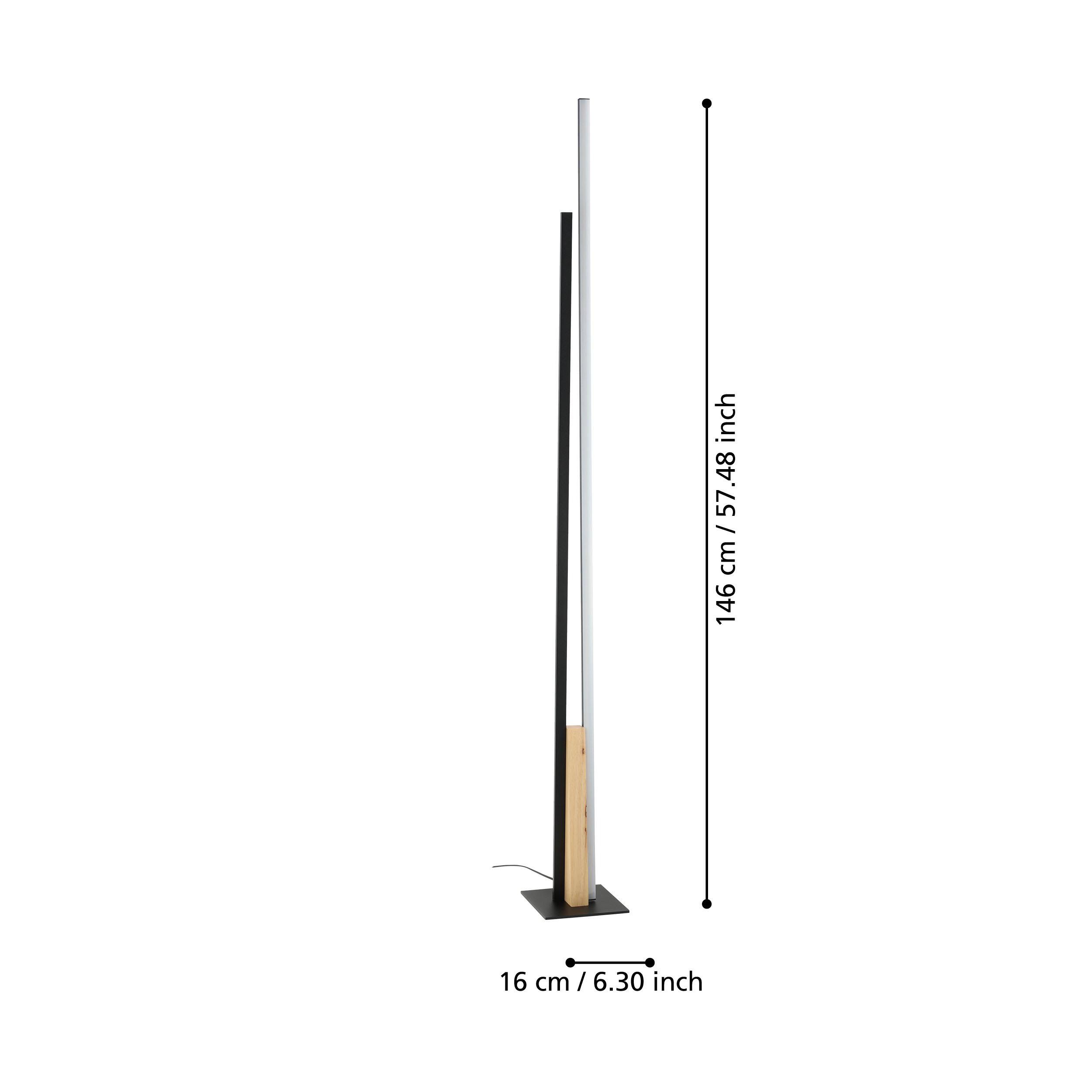 Lampadaire métal noir PANAGRIA LED INT 1X12,8W