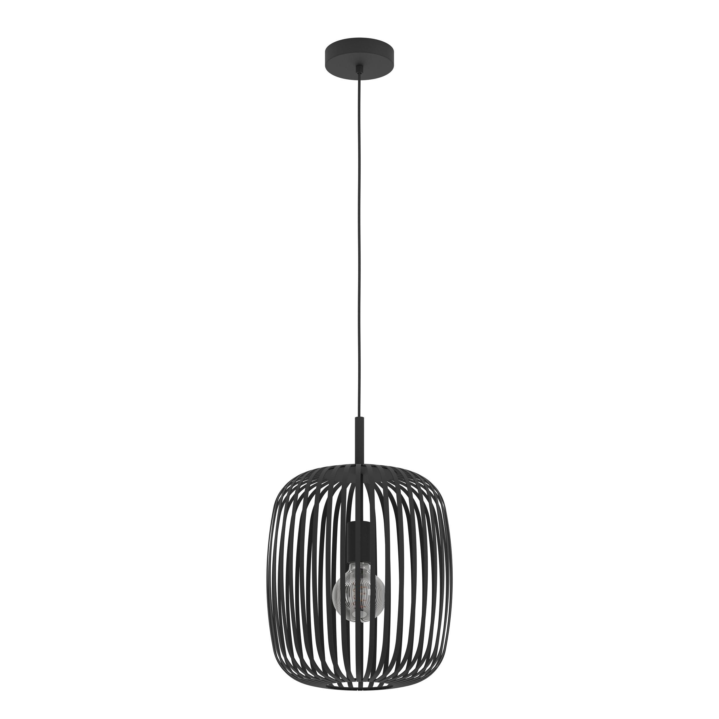 Suspension métal noir ROMAZZINA E27 1X40W