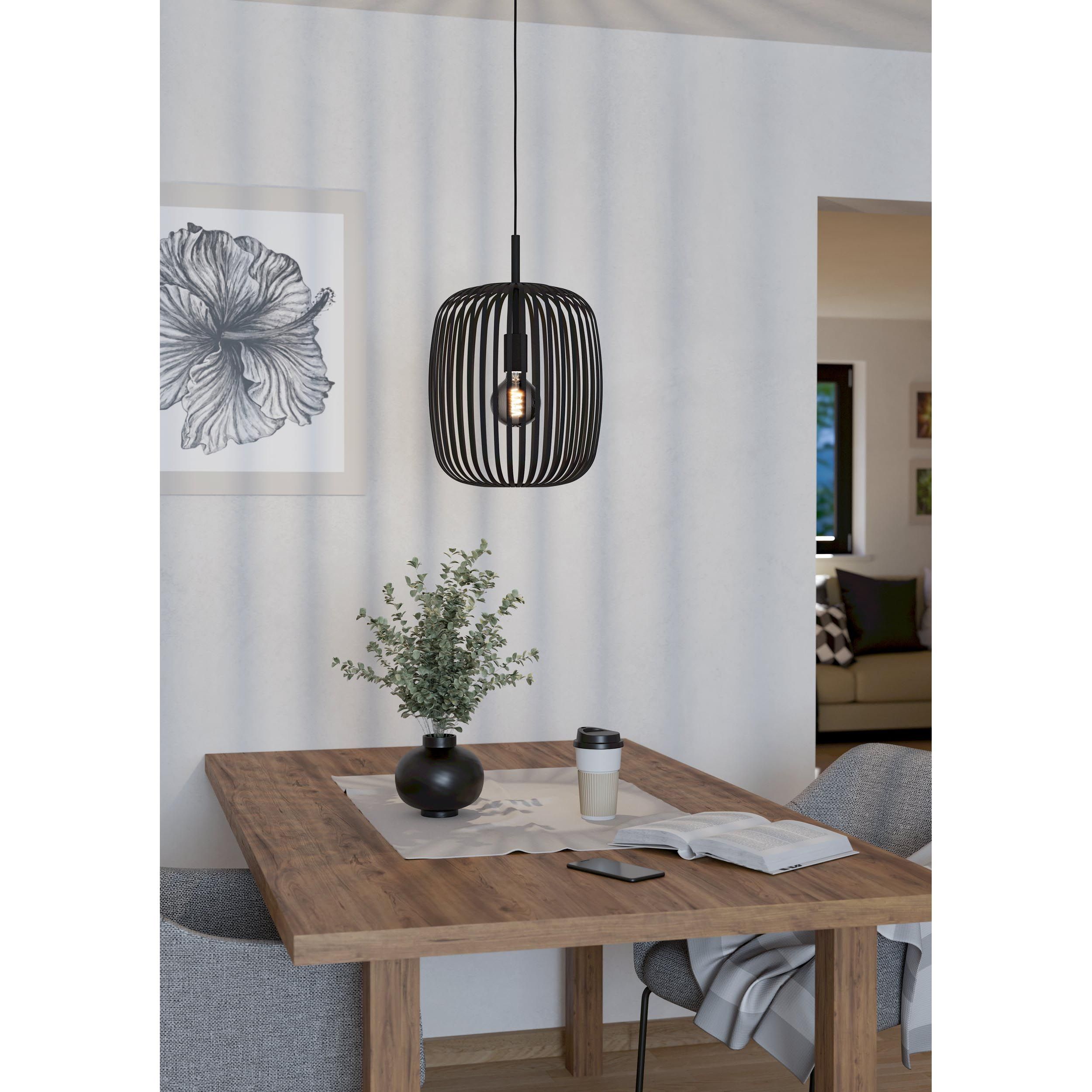 Suspension métal noir ROMAZZINA E27 1X40W