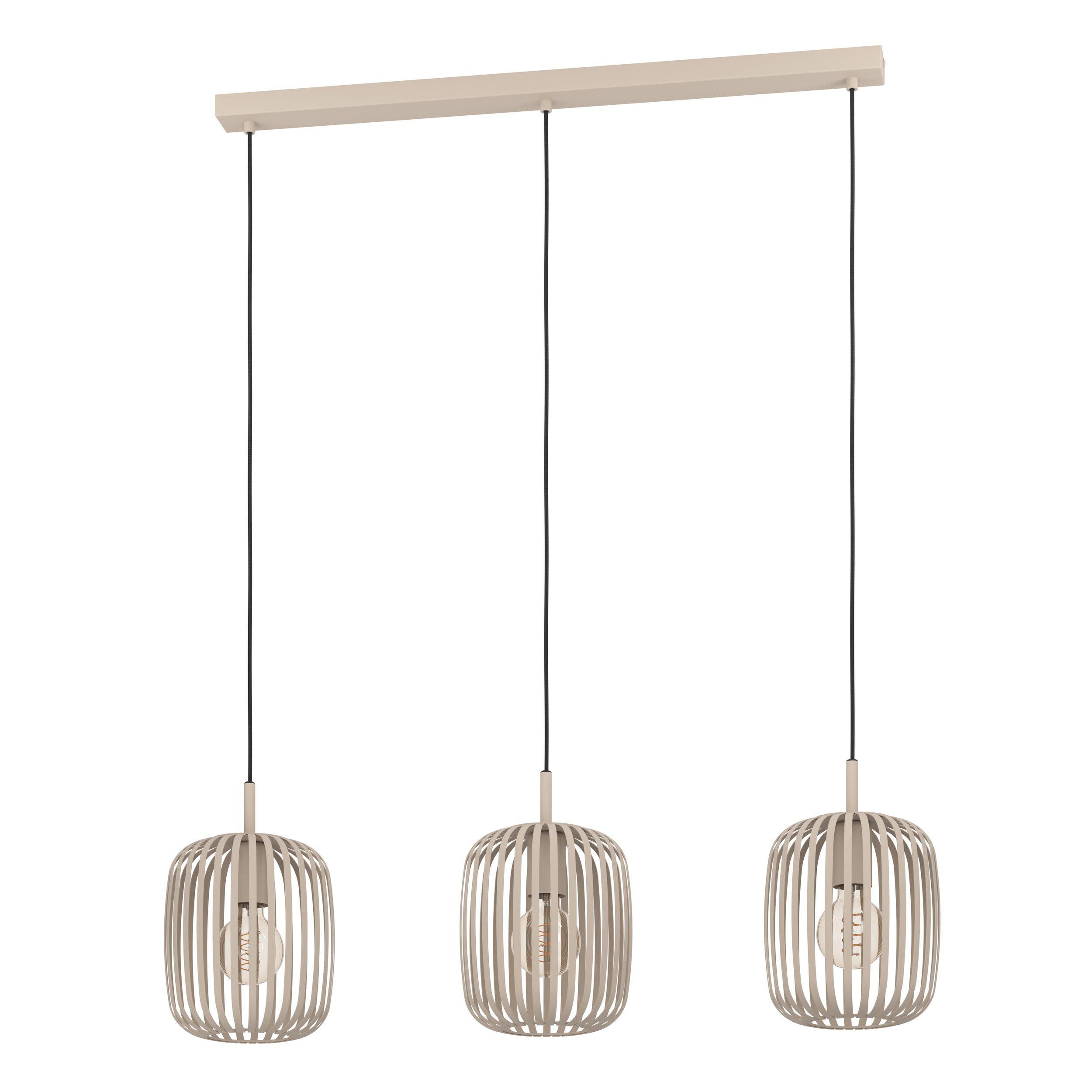 Suspension métal sable ROMAZZINA barre 3 E27 3X40W