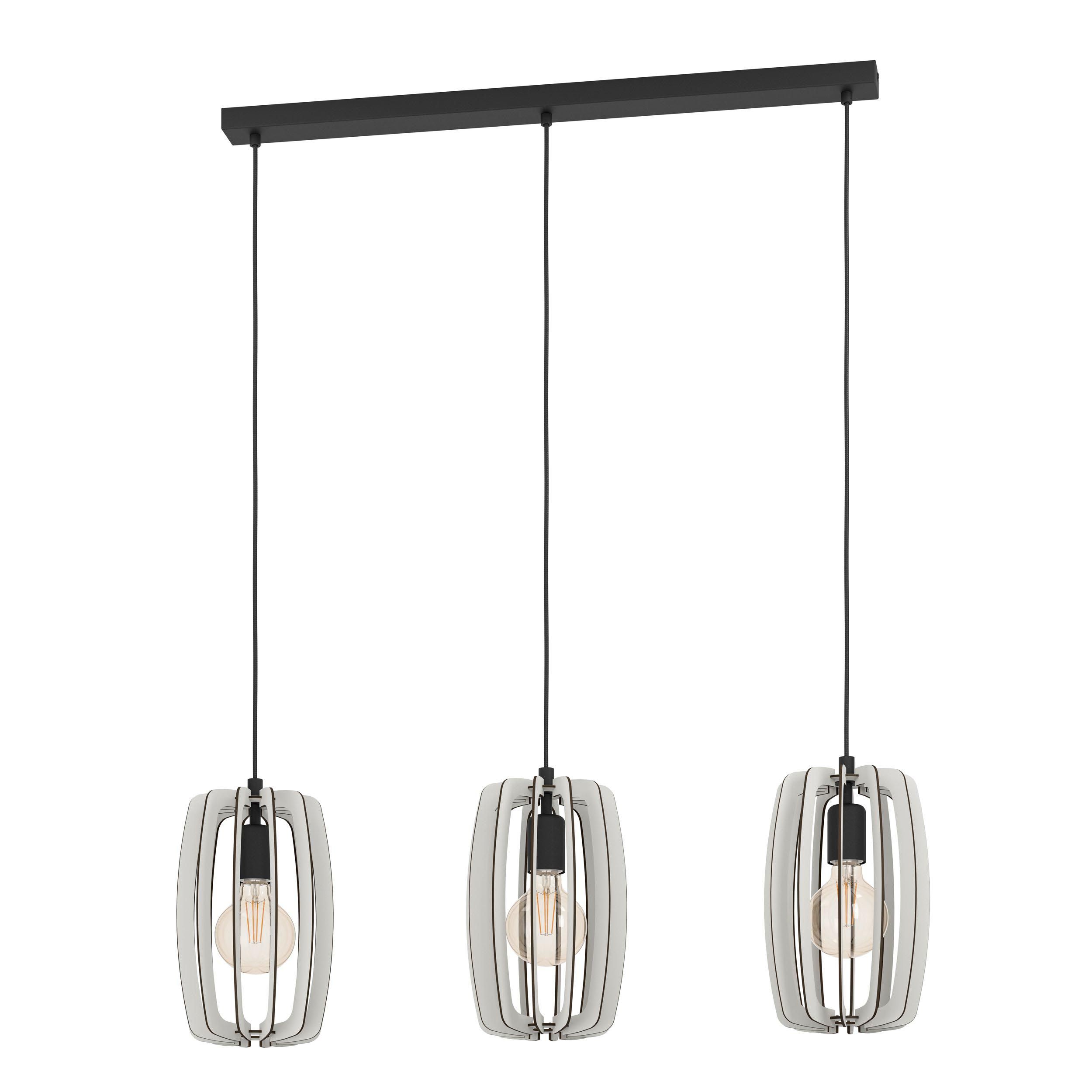 Suspension bois gris BAJAZZARA E27 3X40W