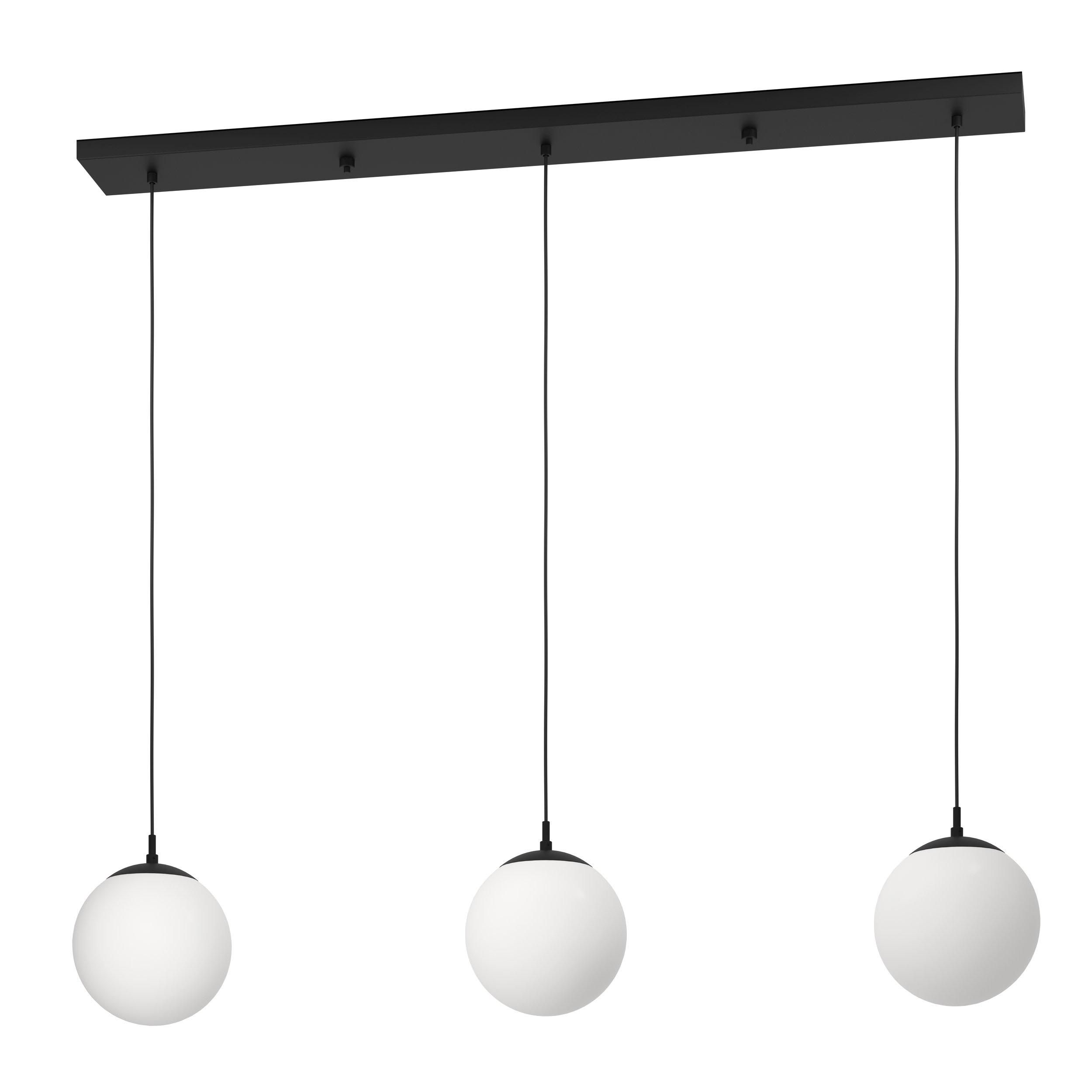 Suspension verre blanc RONDO 3 E27 3X40W