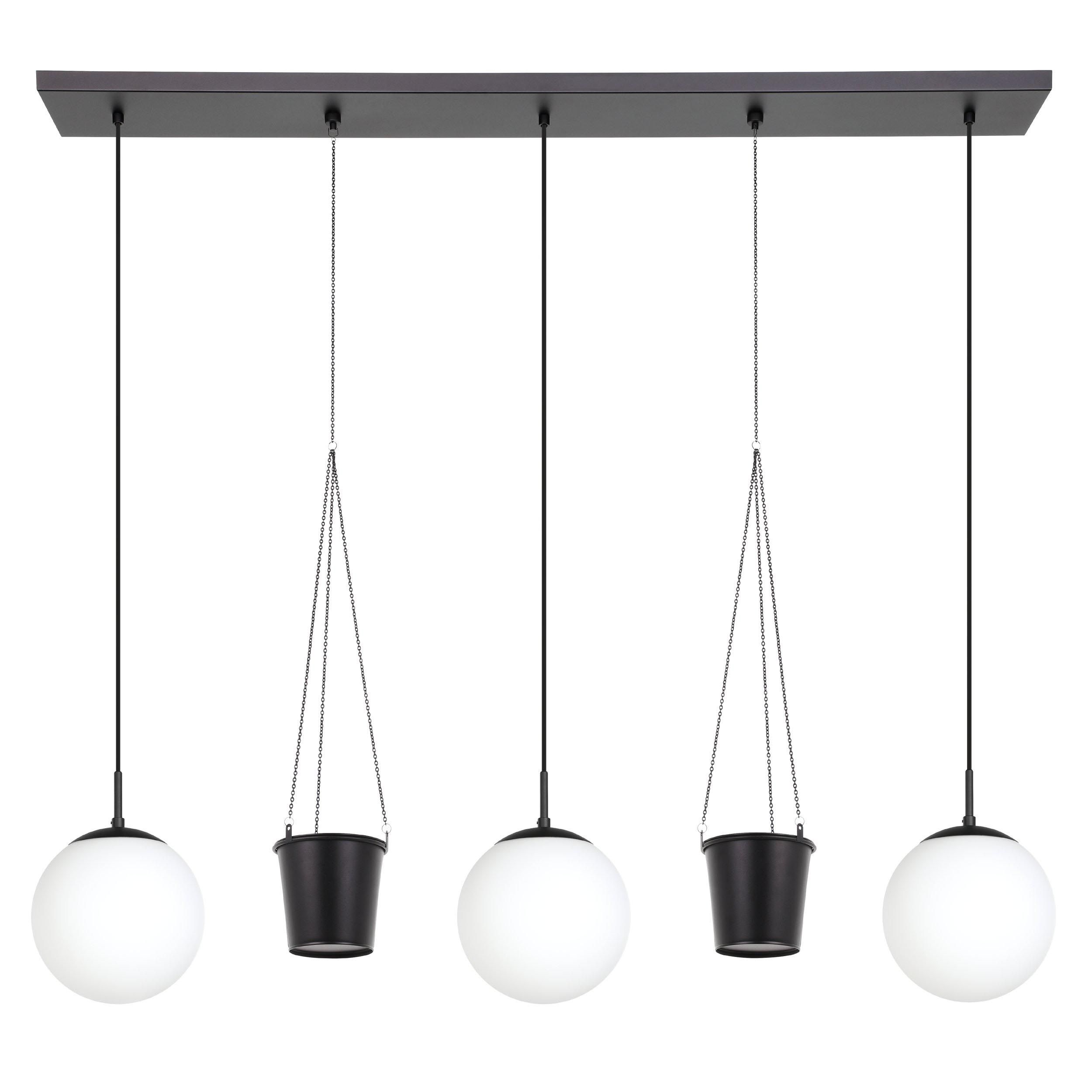 Suspension verre blanc RONDO 3 E27 3X40W