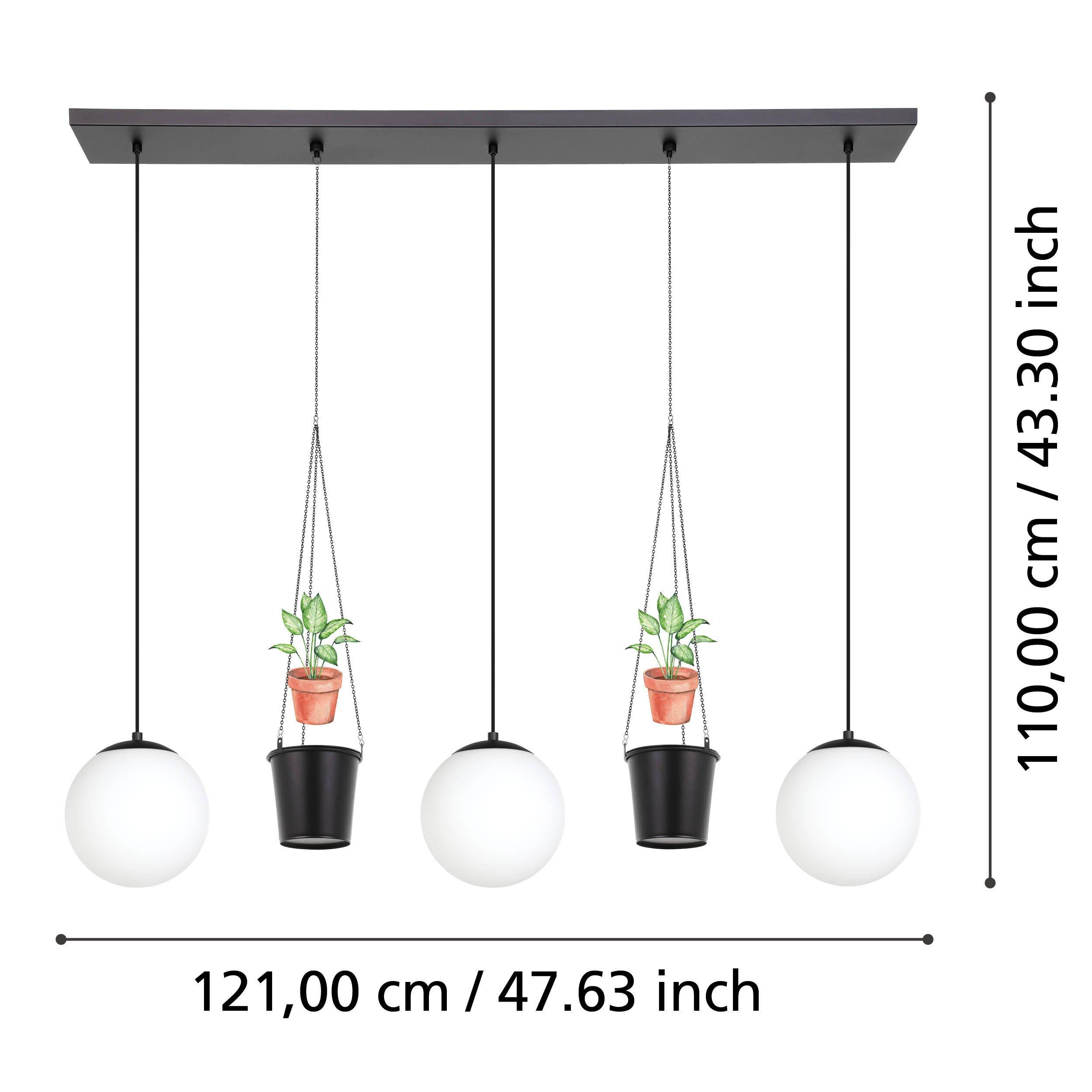 Suspension verre blanc RONDO 3 E27 3X40W