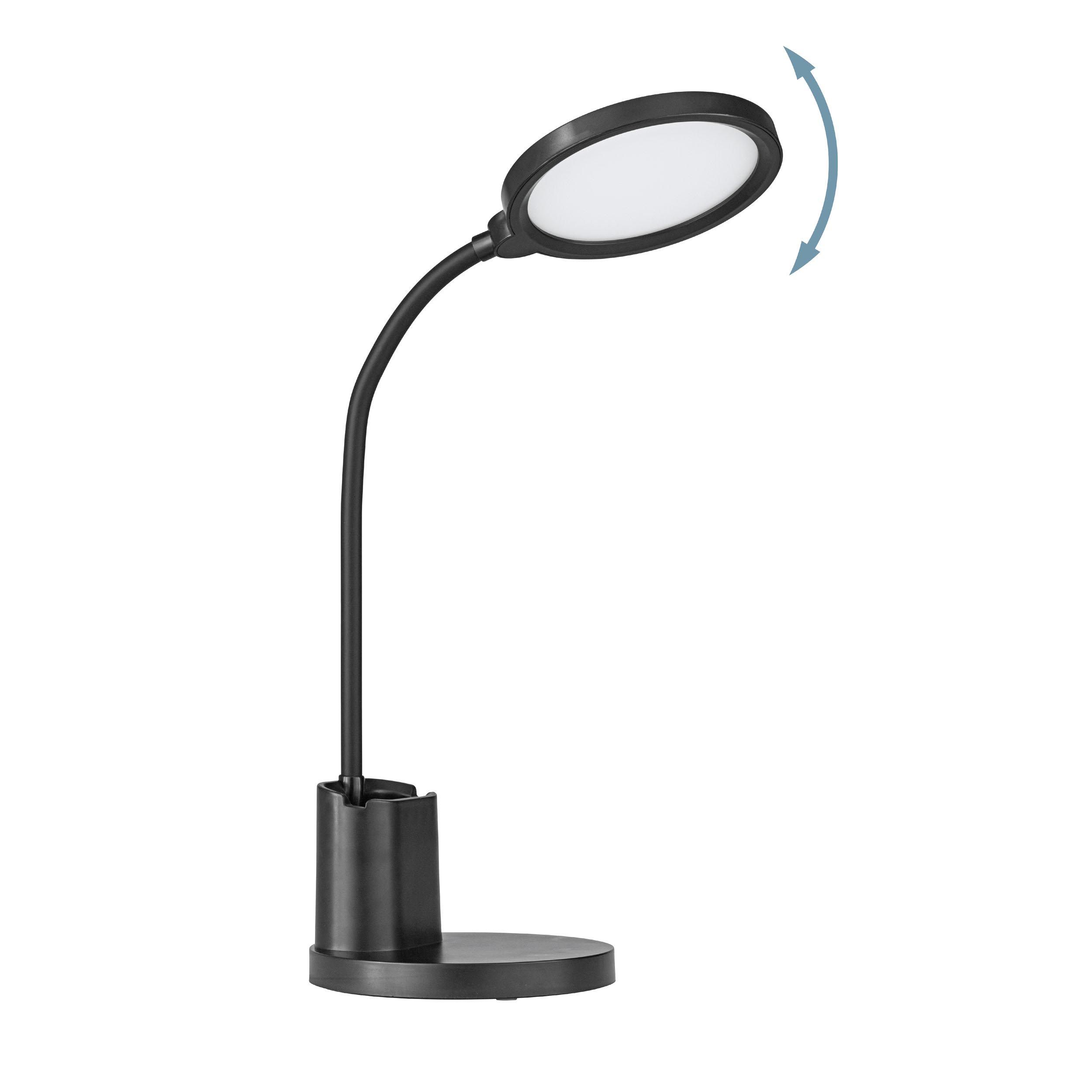 Lampe de bureau plastique noir BROLINI LED INT 1X2,1W