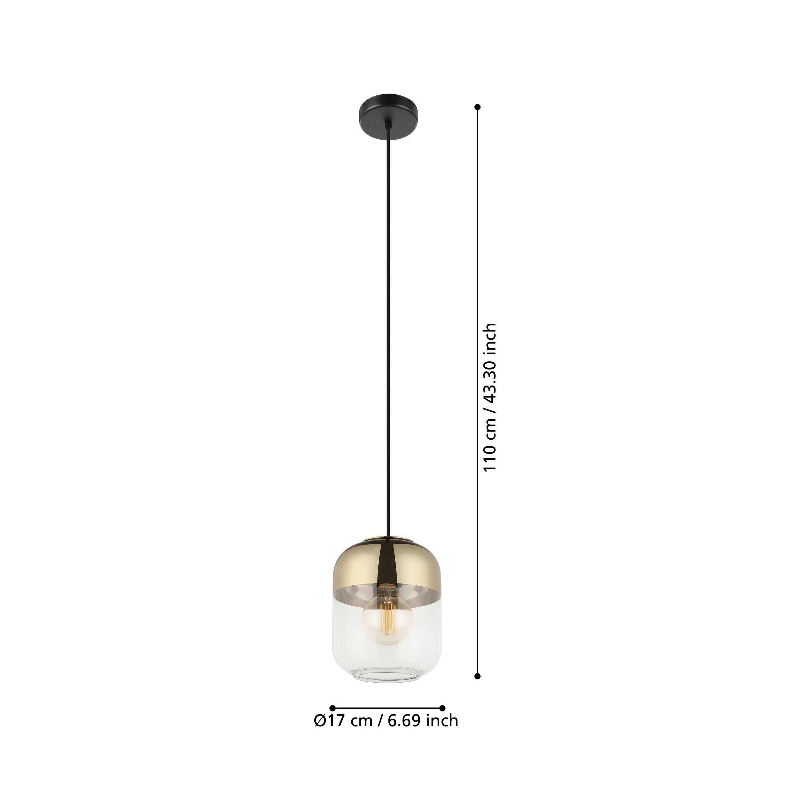 Suspension verre trspt MARYVILLA E27 1X40W