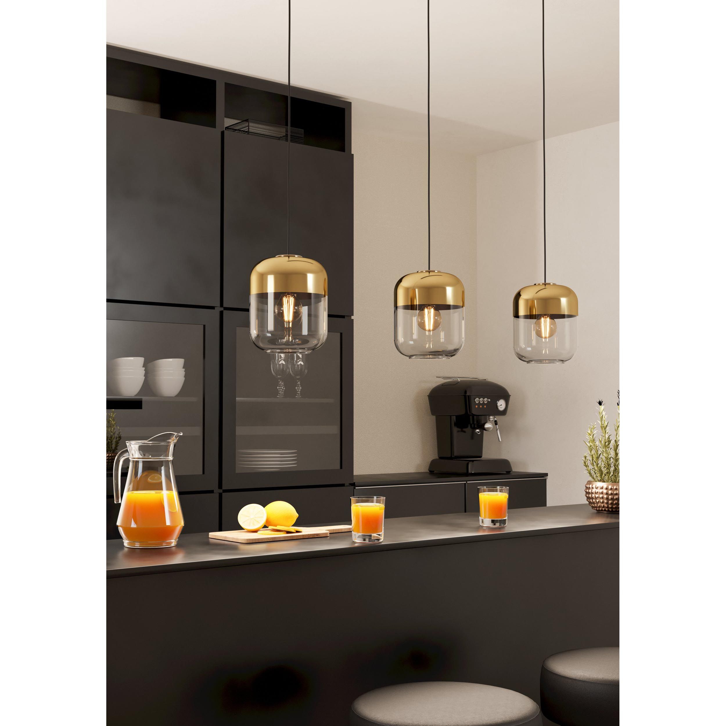 Suspension verre trspt MARYVILLA E27 3X40W