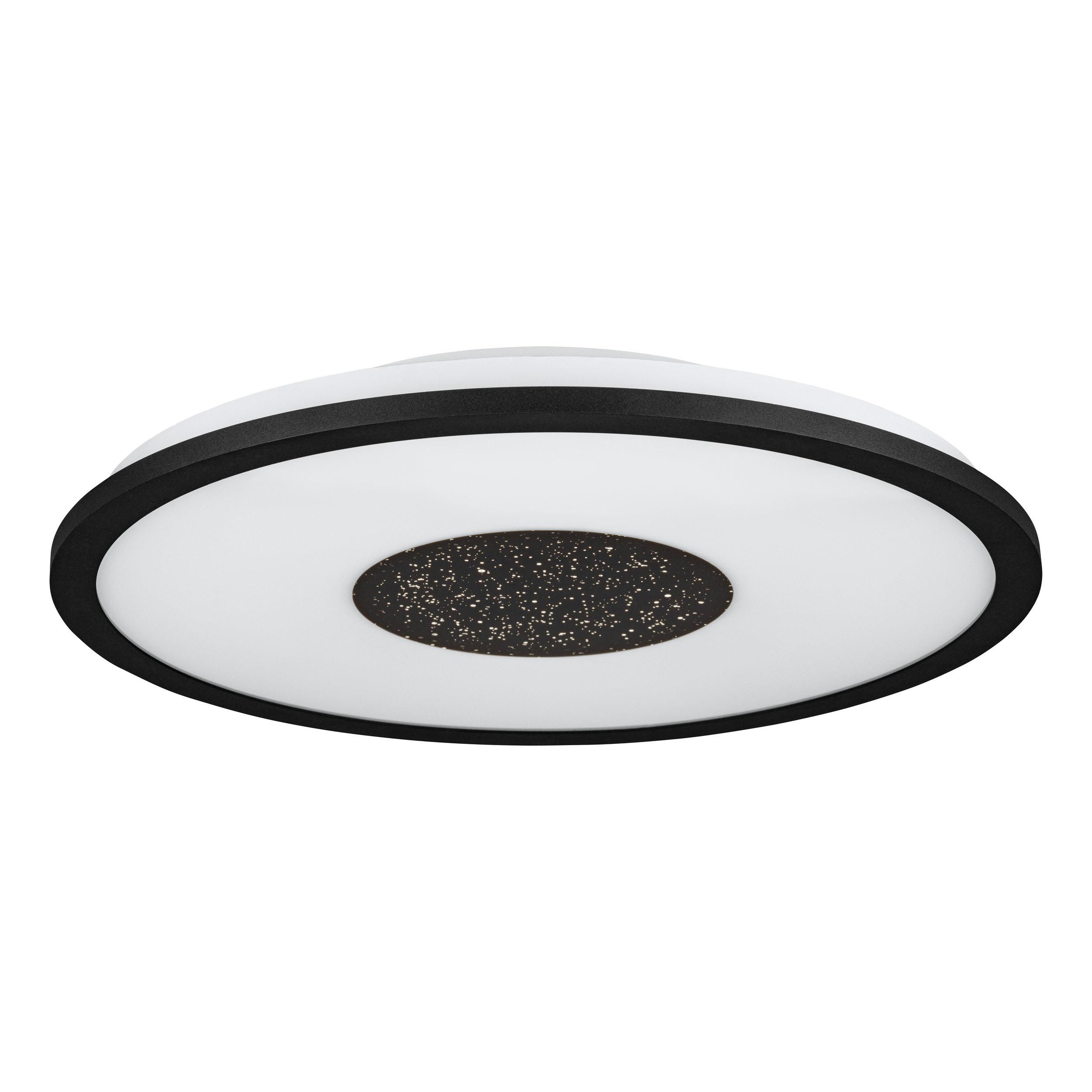 Plafonnier plastique noir MARMORATA LED INT 1X18W