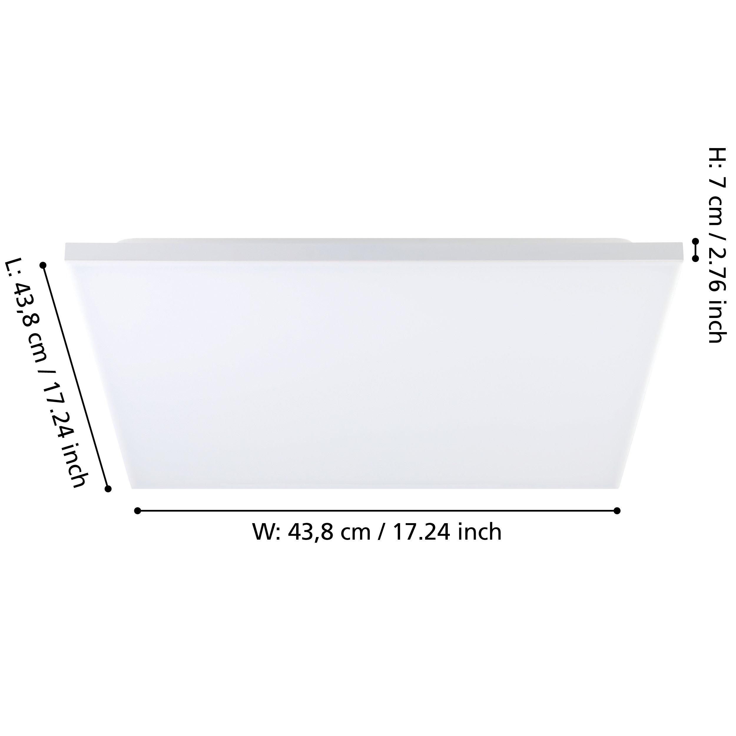 Plafonnier métal blanc TRUPIANA LED INT 1X20,5W