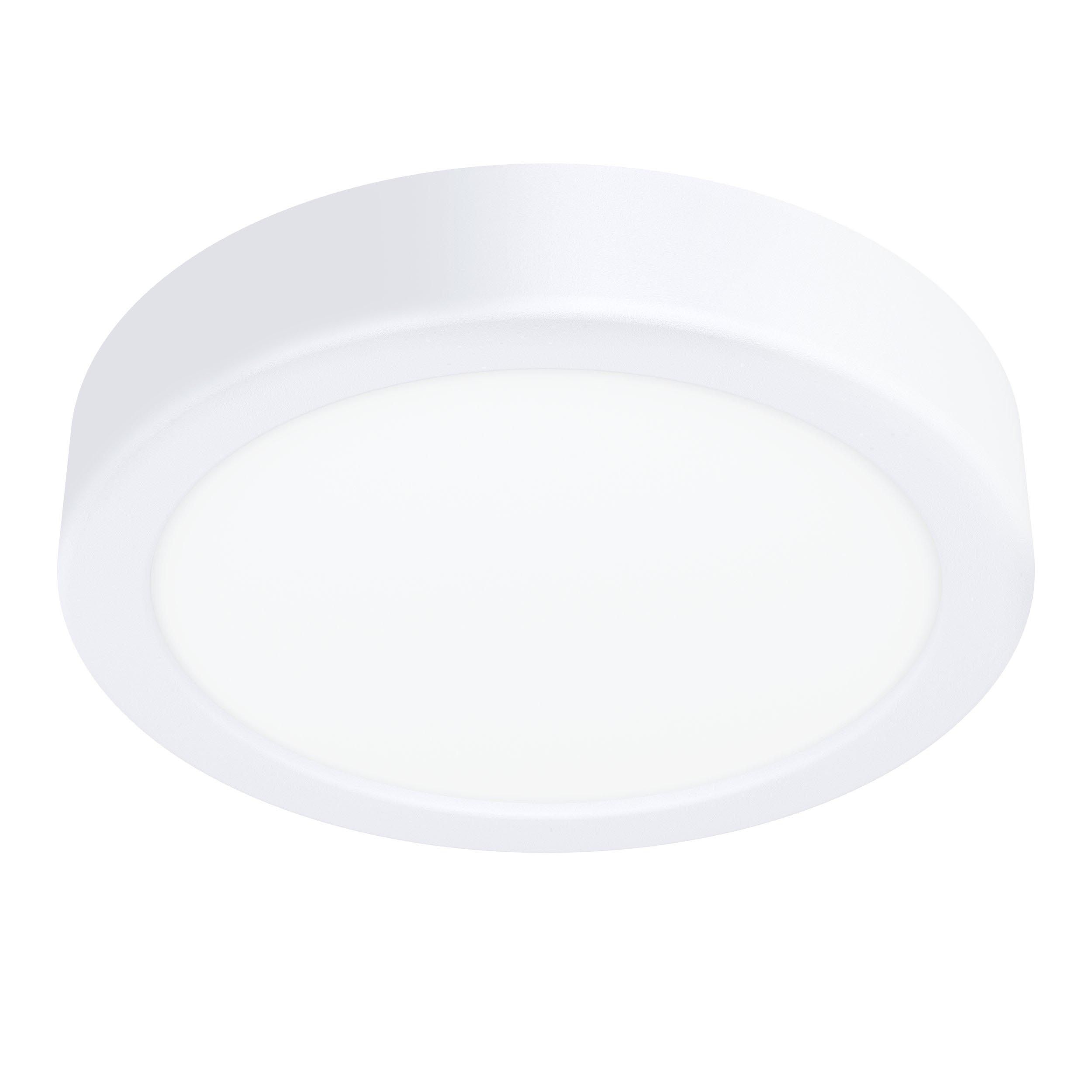 Plafonnier plastique blanc FUEVA 5 D16CM 1 LED INT 1X11W