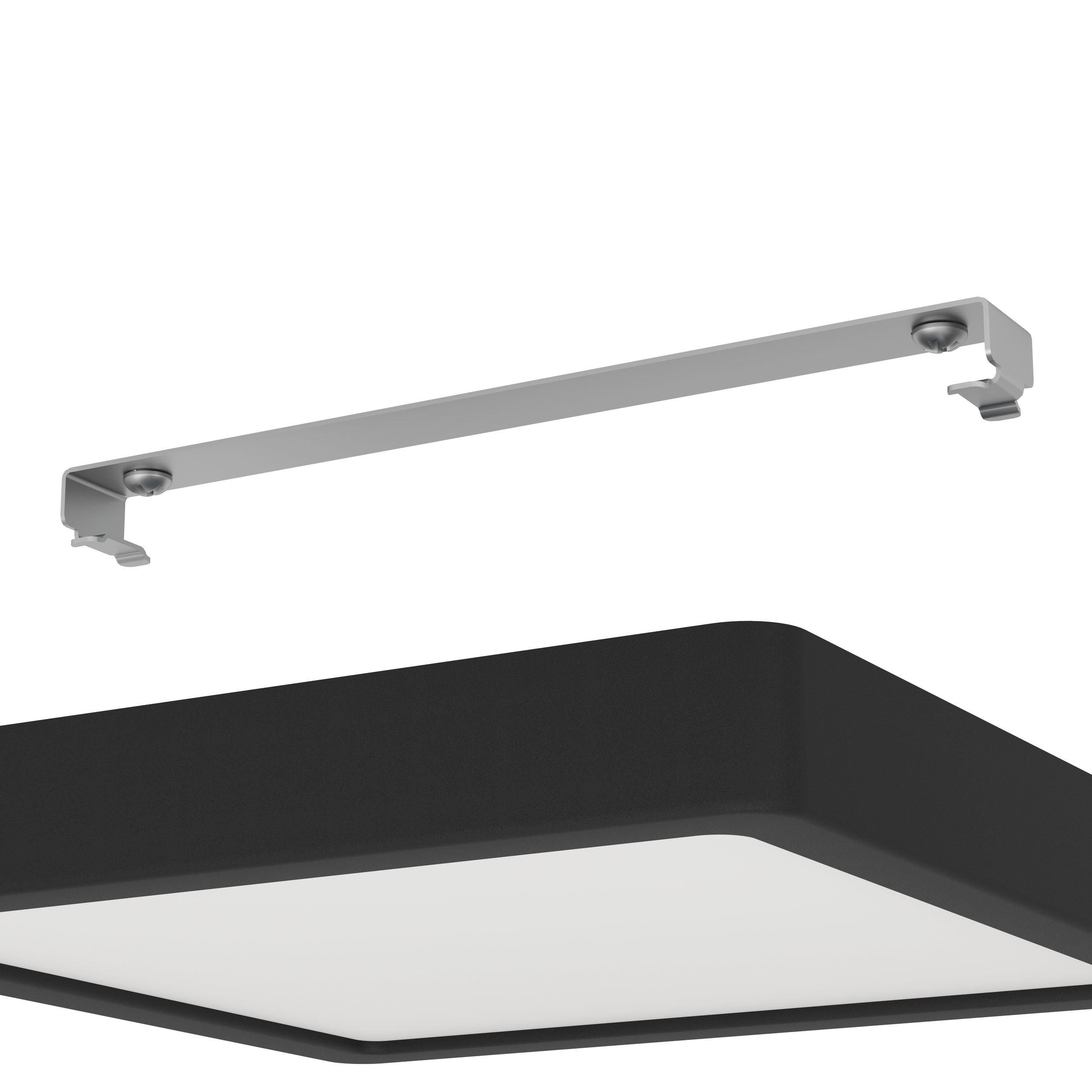 Plafonnier plastique noir FUEVA 5 LED INT 2X17W