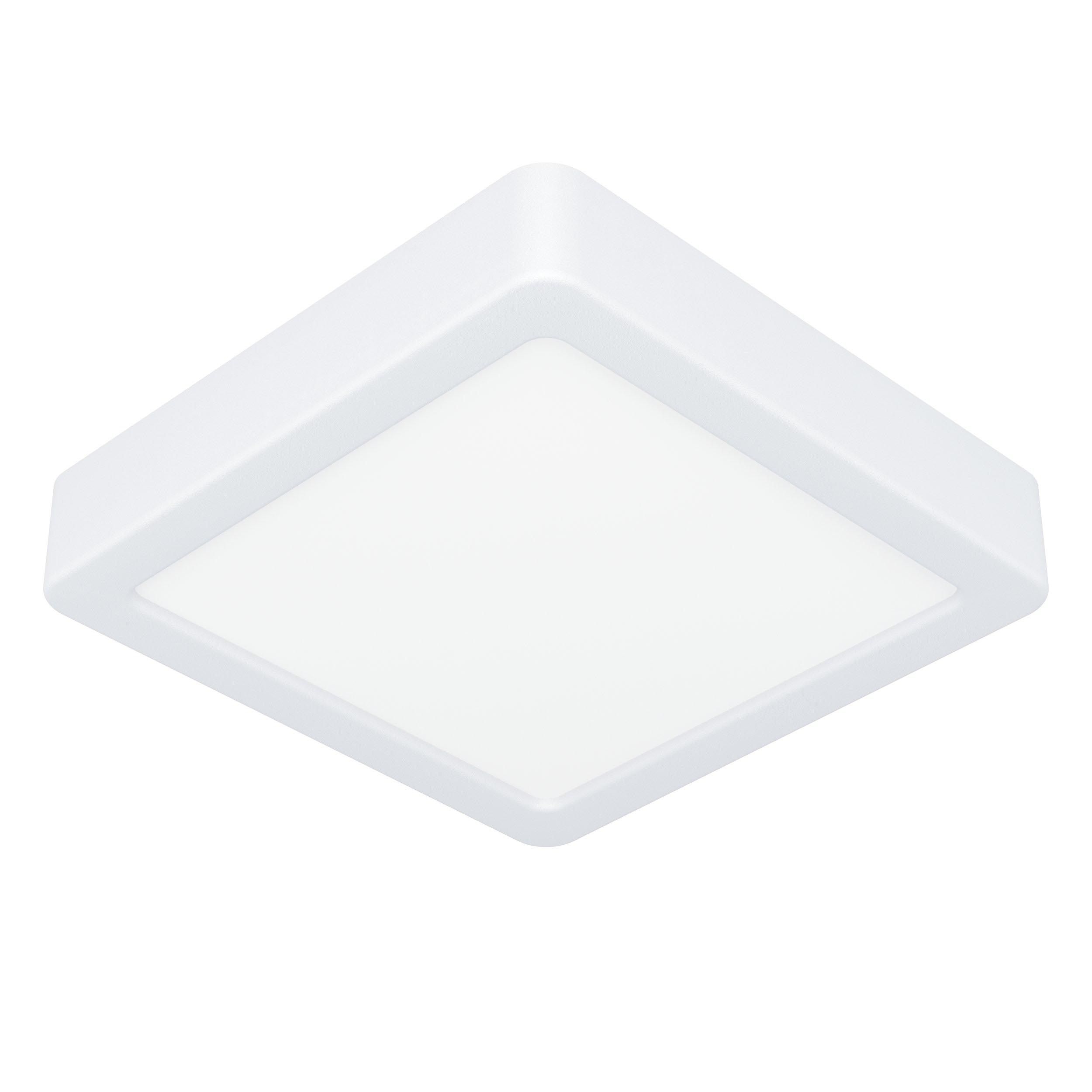 Plafonnier plastique blanc FUEVA 5 16X16CM LED INT 1X11W