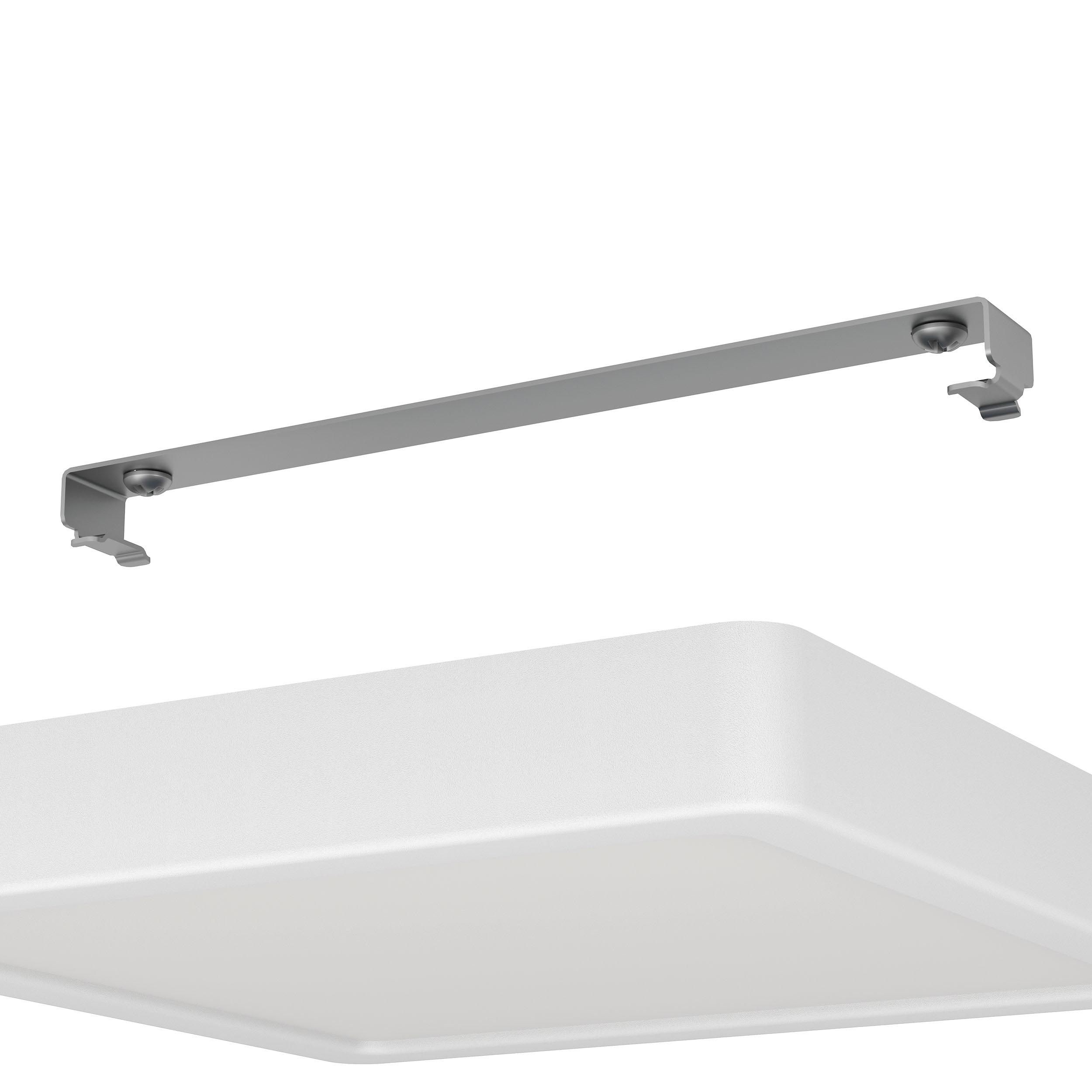 Plafonnier plastique blanc FUEVA 5 21X21CM LED INT 10X17W