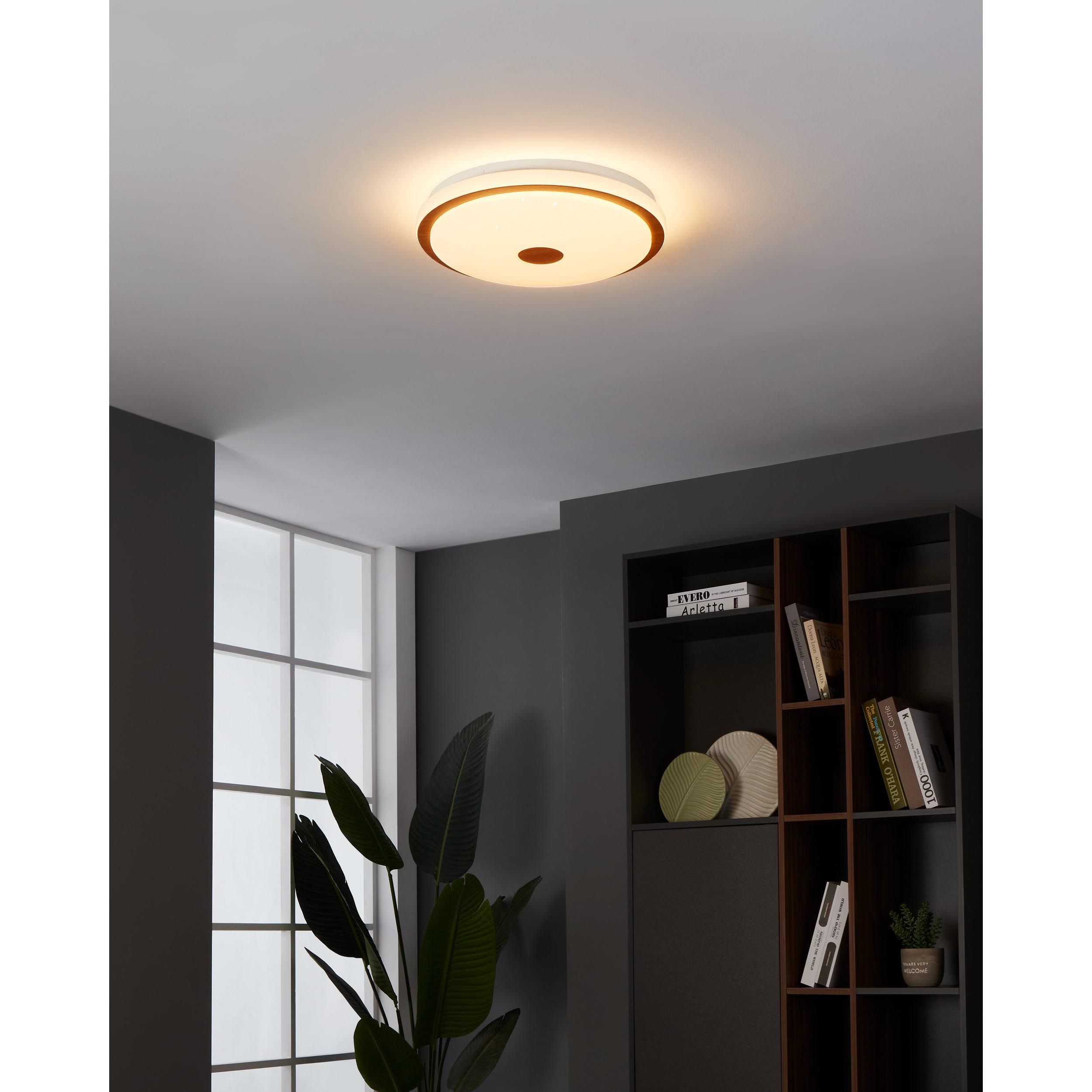 Plafonnier en plastique blanc LANCIANO 1 LED INT 24W