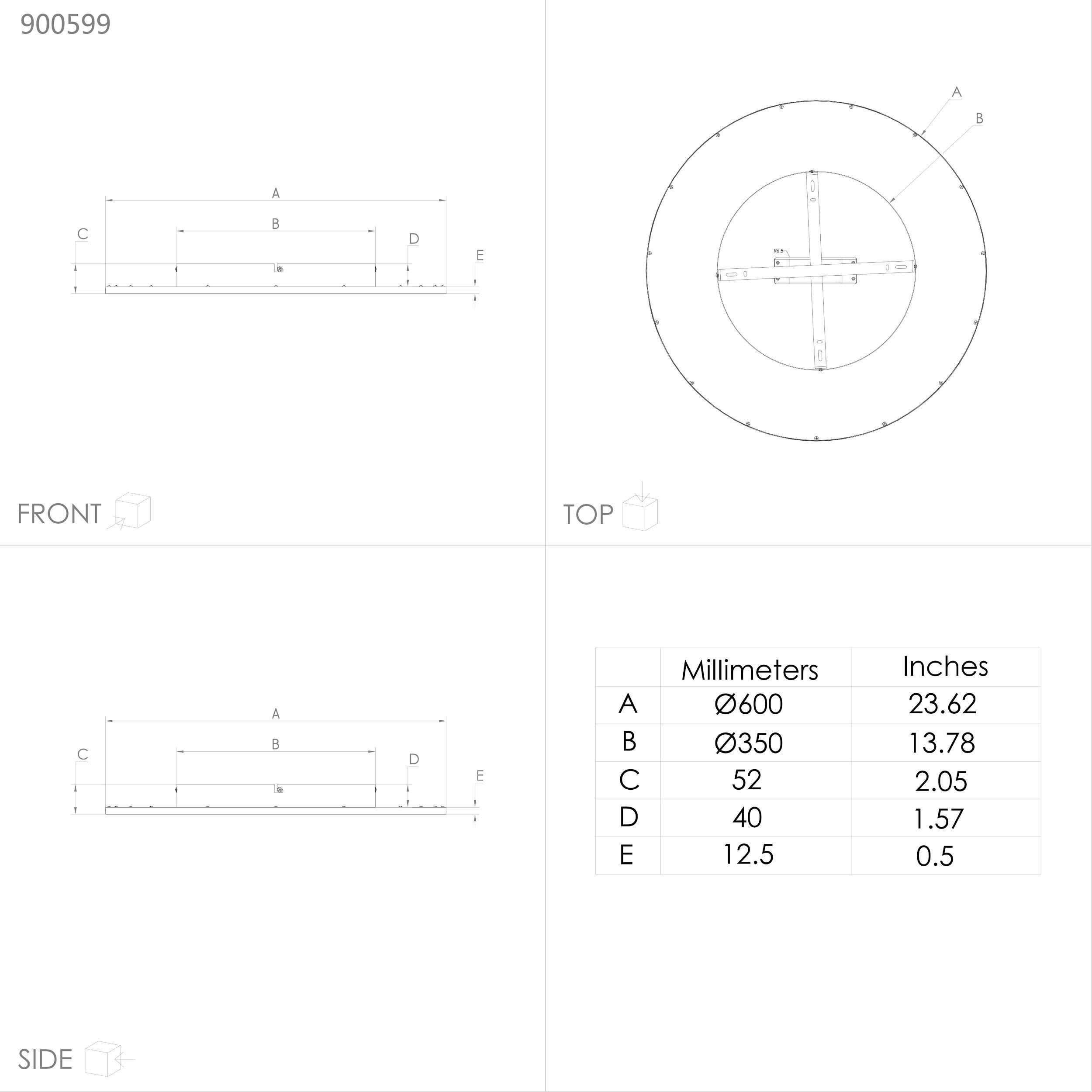 Plafonnier en plastique blanc LANCIANO 1 LED INT 35W