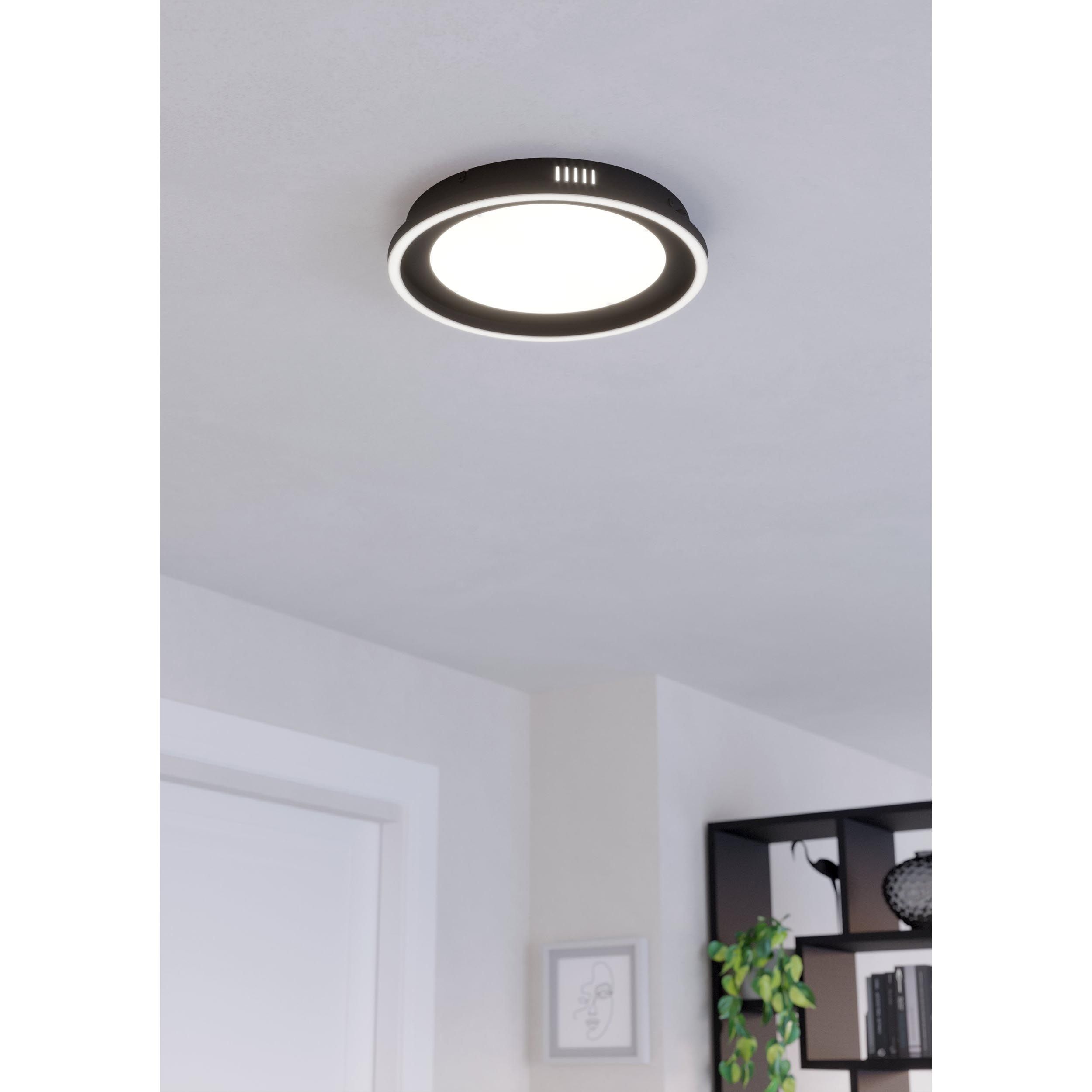 Plafonnier métal noir CALAGRANO LED INT 11,5W