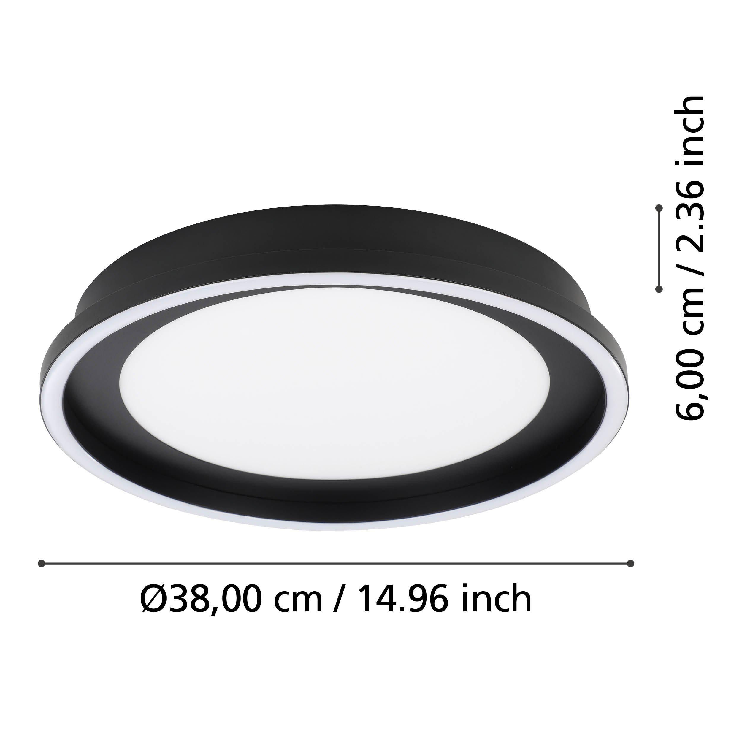 Plafonnier métal noir CALAGRANO LED INT 11,5W