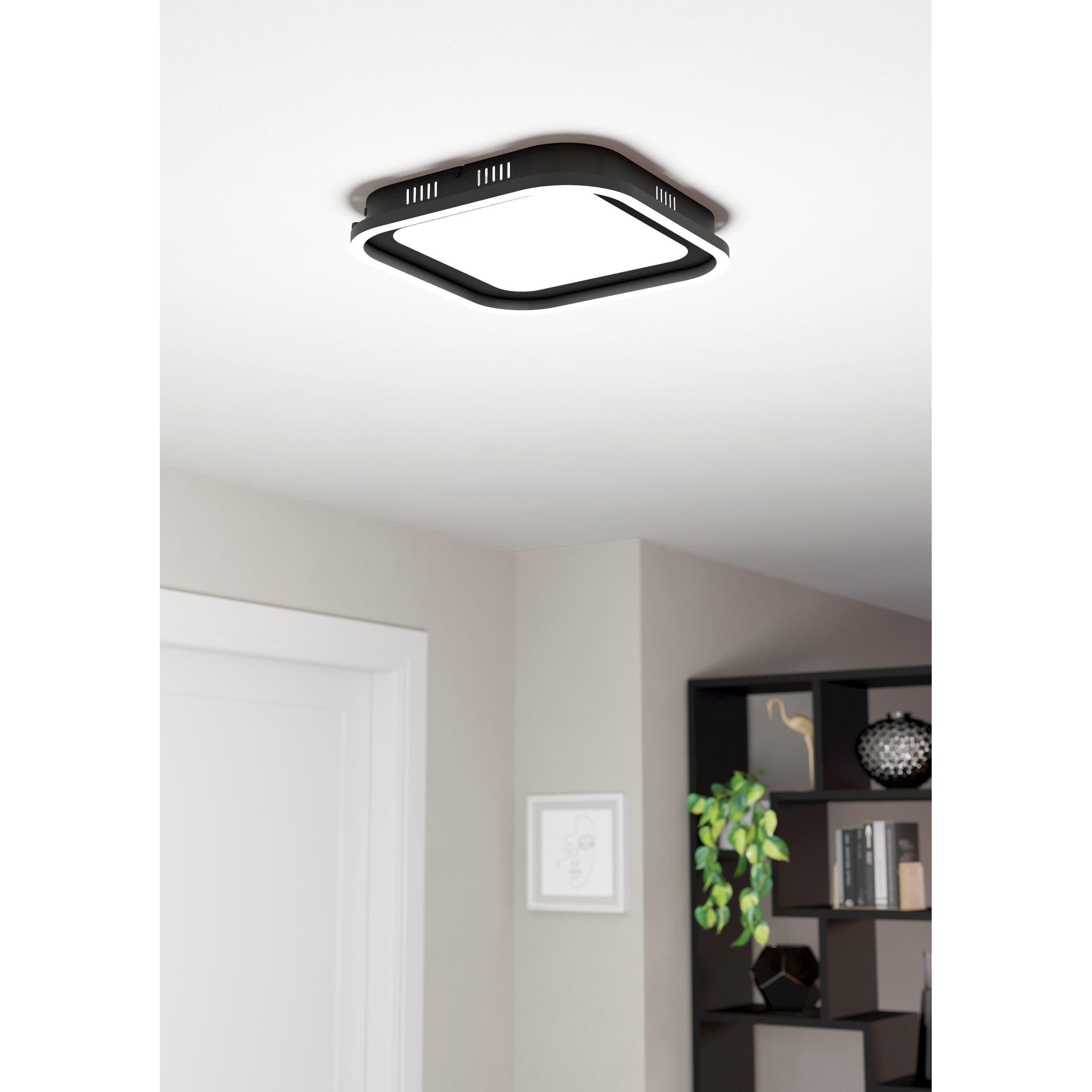 Plafonnier métal noir CALAGRANO LED INT 11W