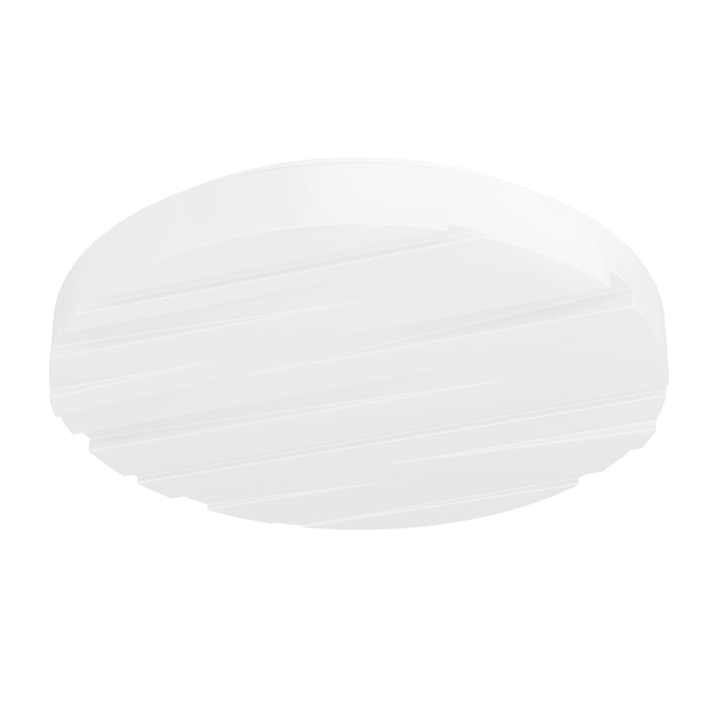 Plafonnier plastique blanc FERENTINO LED INT 1X10W