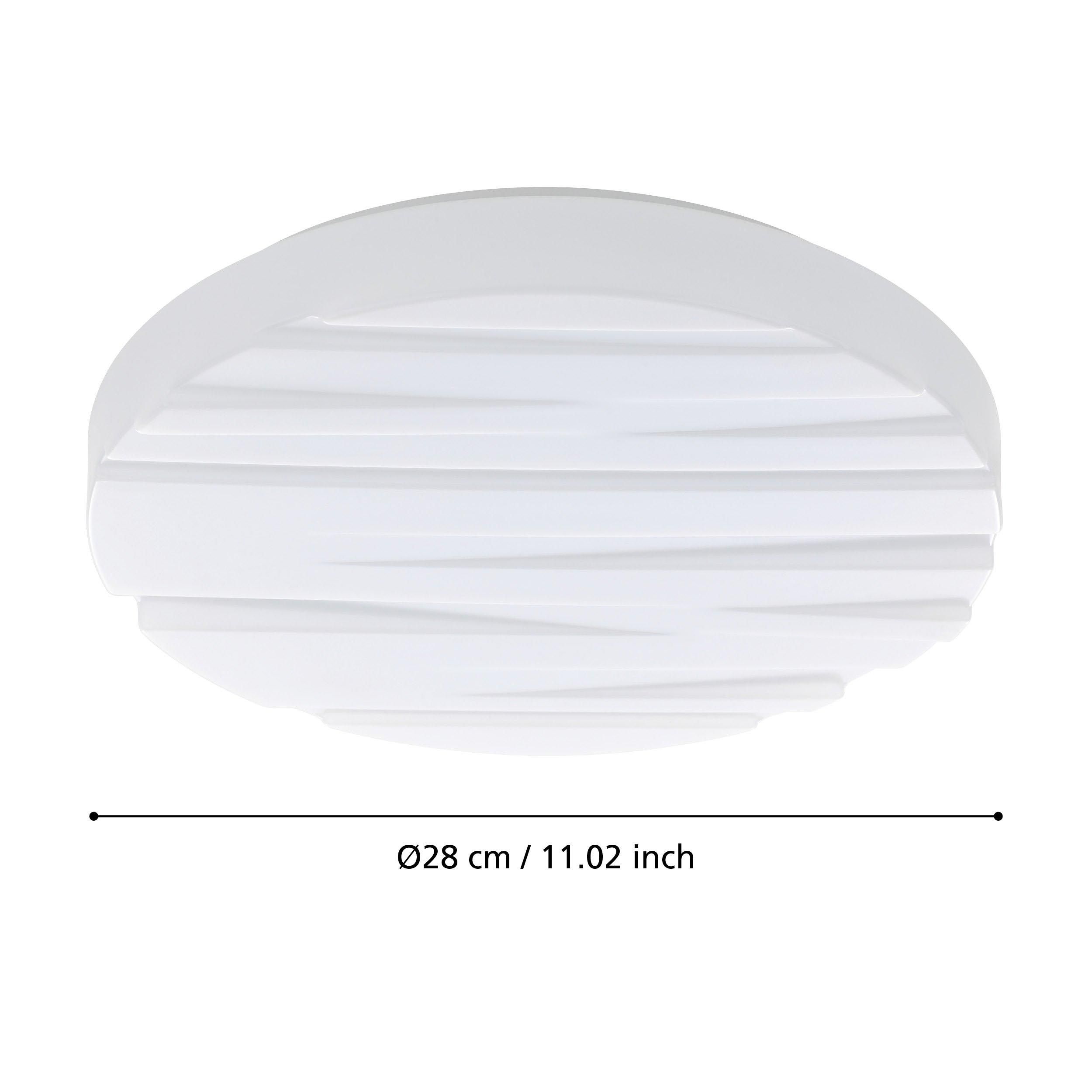 Plafonnier plastique blanc FERENTINO LED INT 1X10W