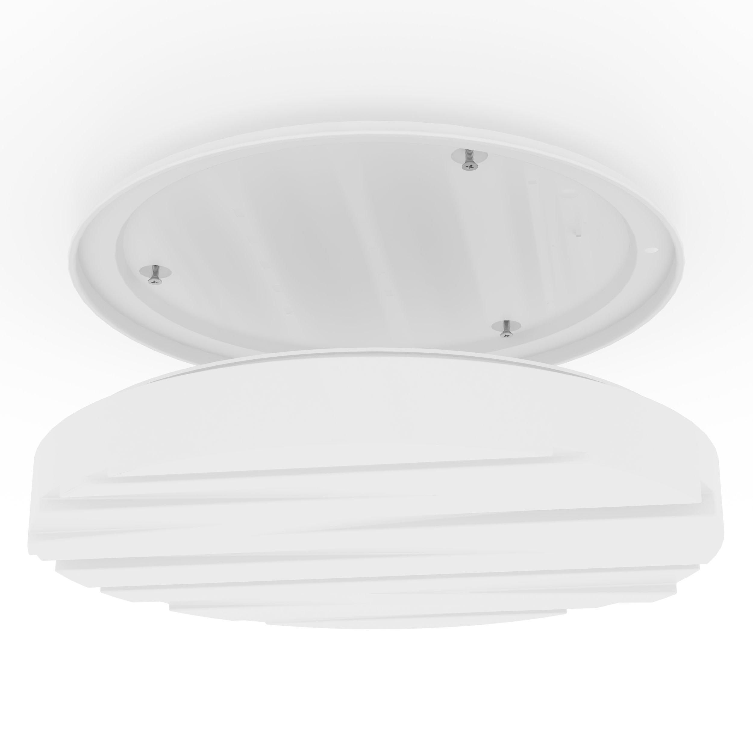 Plafonnier en plastique blanc FERENTINO LED INT 19,5W