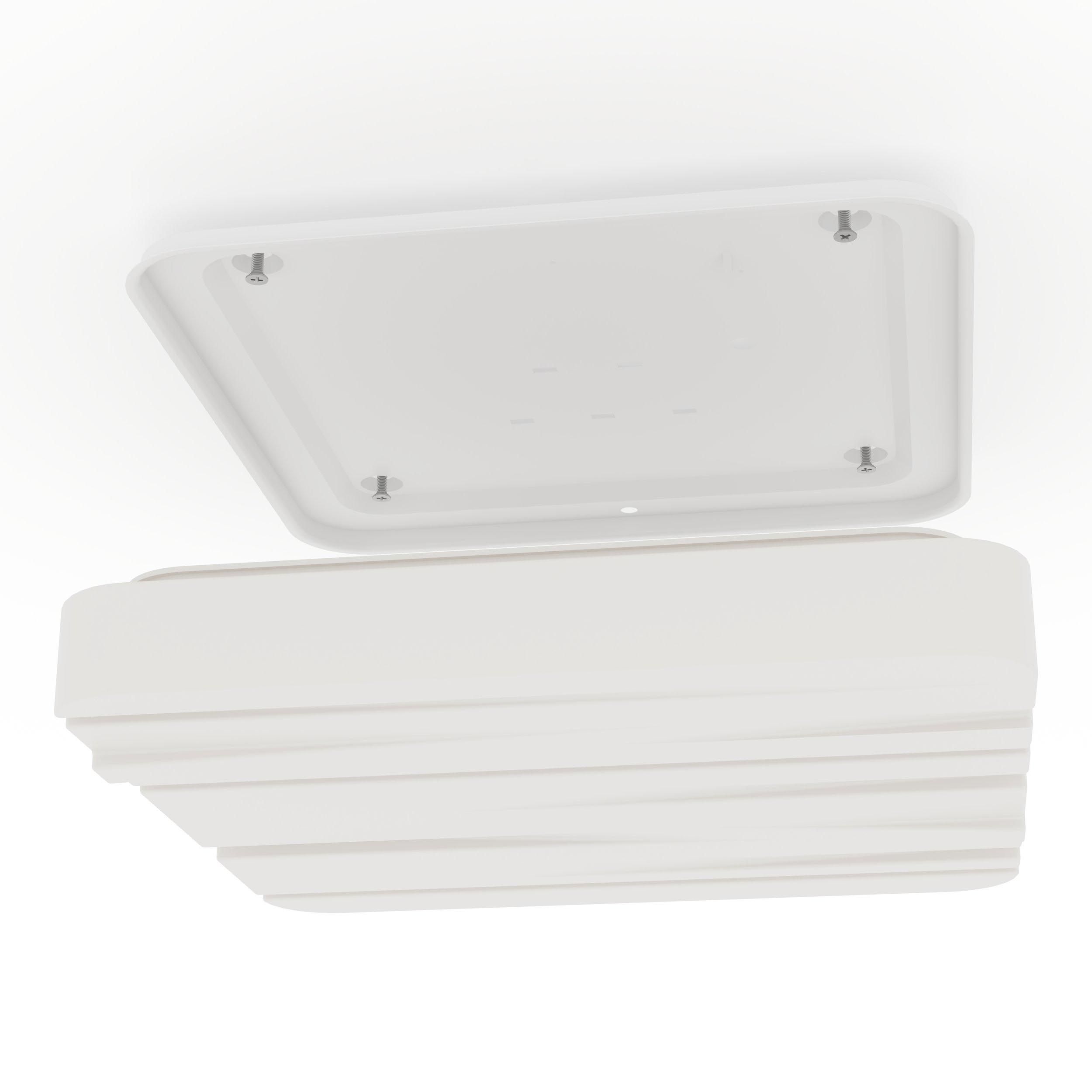 Plafonnier plastique blanc FERENTINO LED INT 4X14,6W