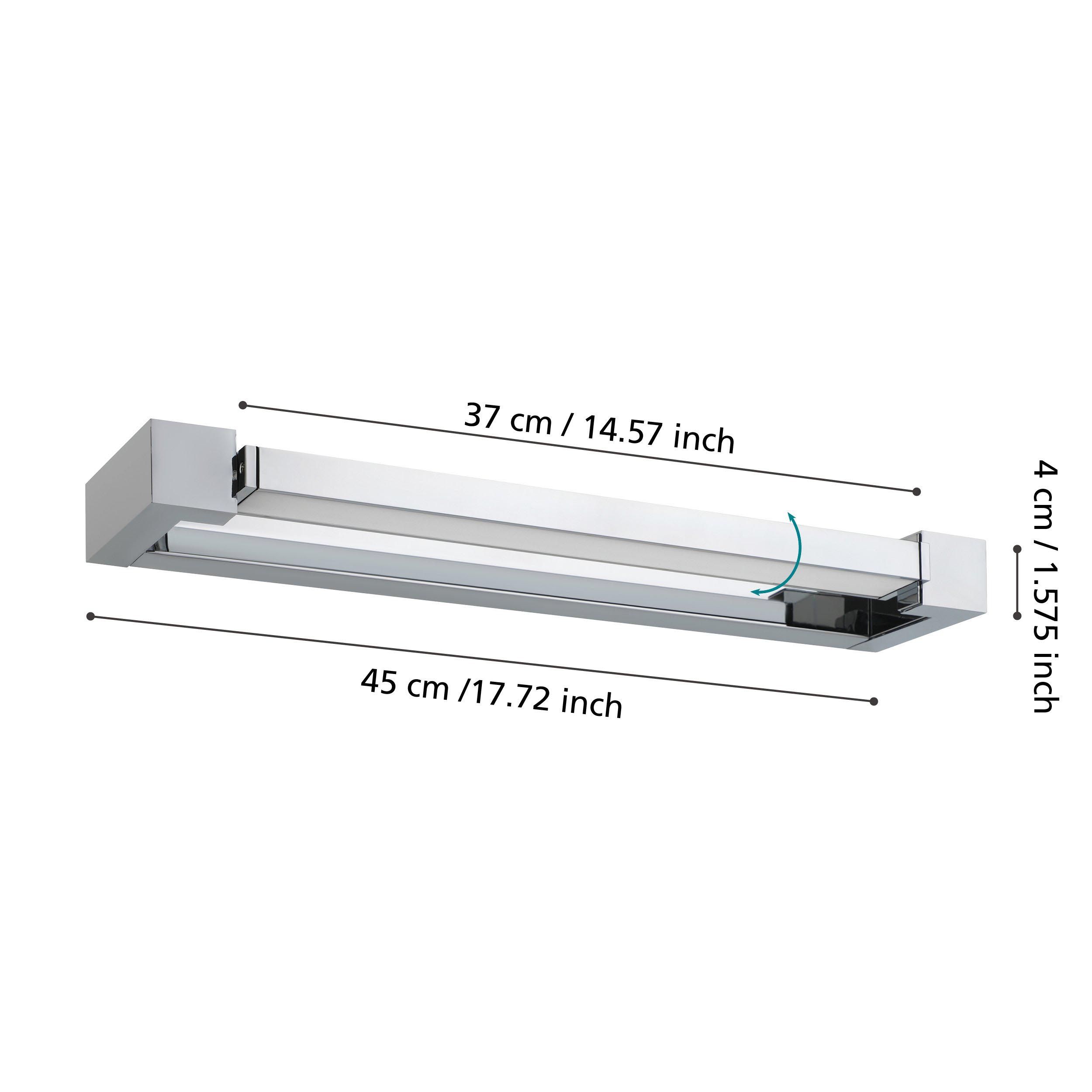 Applique murale métal argenté GEMILIANA LED INT 1X8,9W