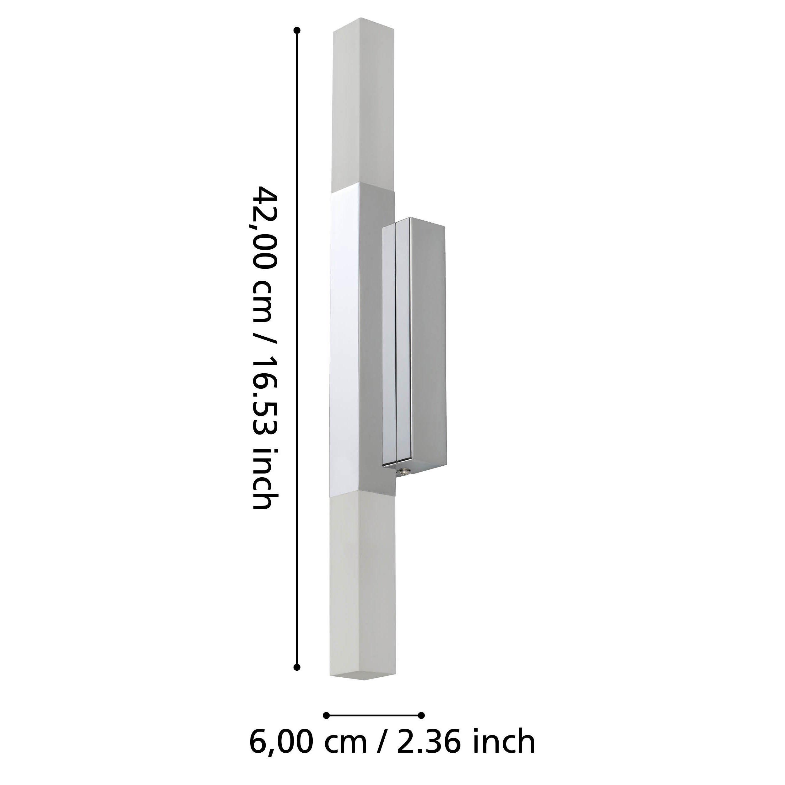 Applique murale métal blanc ALCUDIA LED INT 2X5,5W