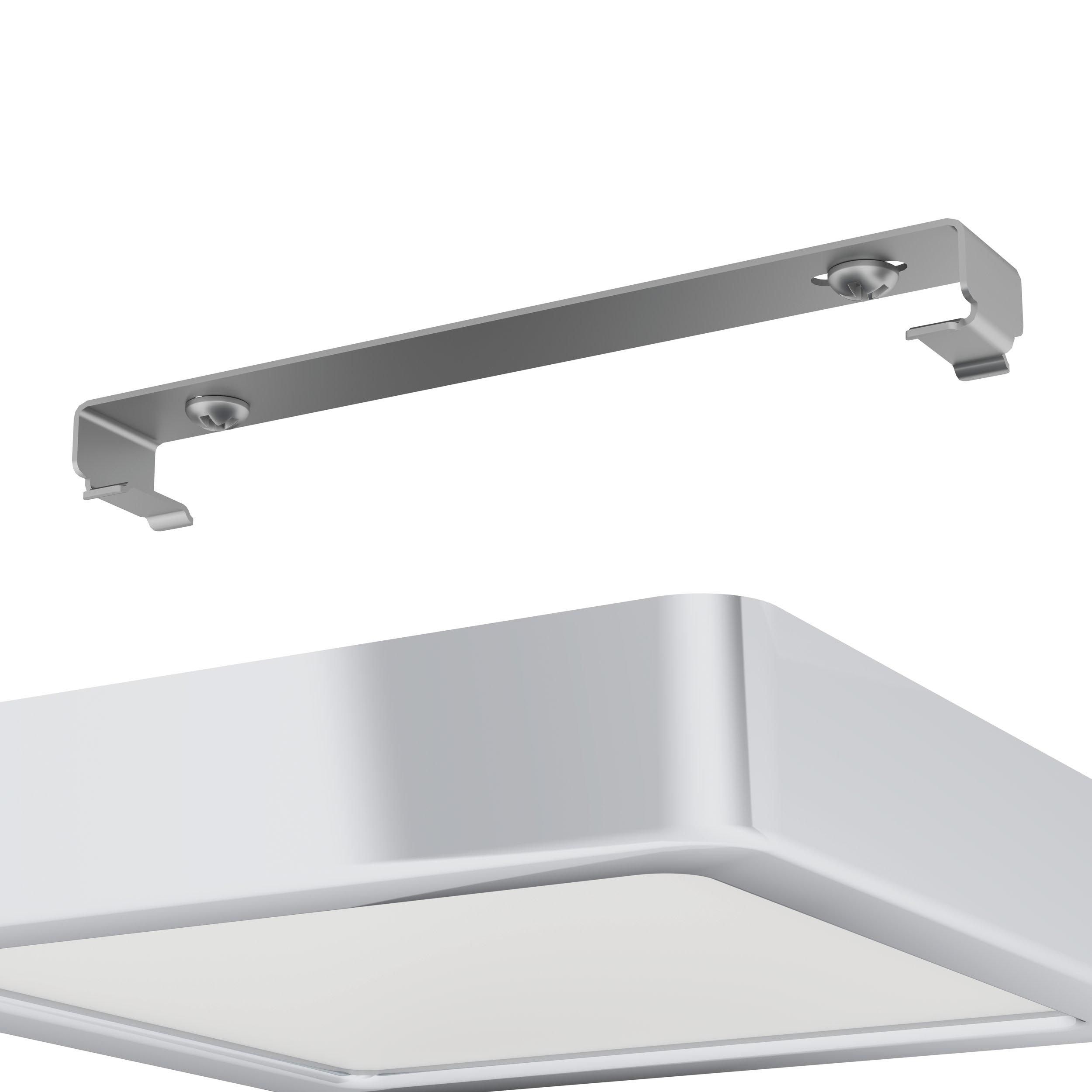 Plafonnier en plastique argenté FUEVA 5 LED INT 11W